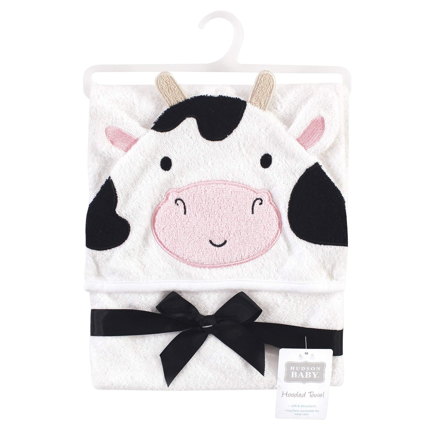 Hudson Baby Cow Hooded Towel for Babies