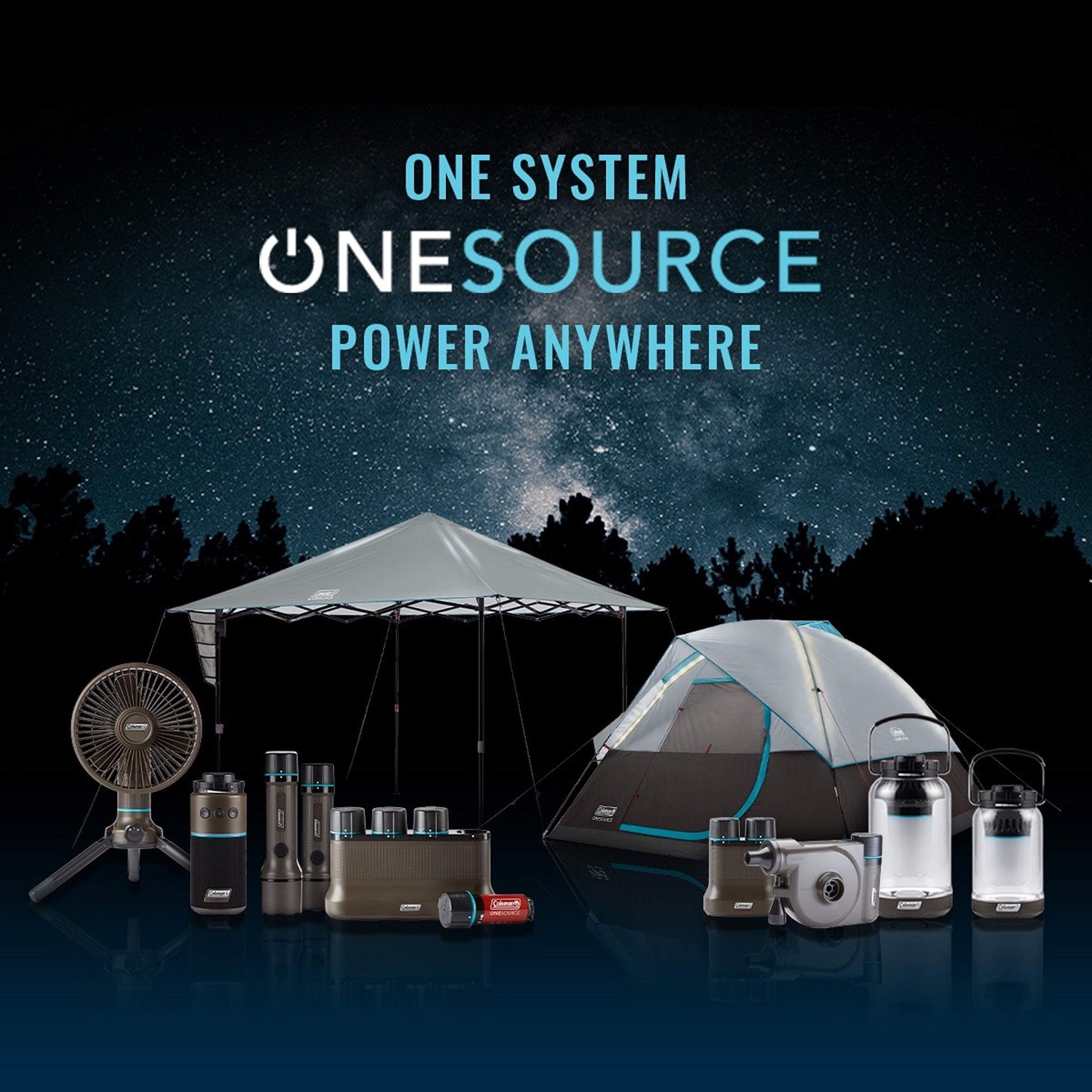 Coleman Rechargeable Camping Gear: Shower, Vacuum, Fan