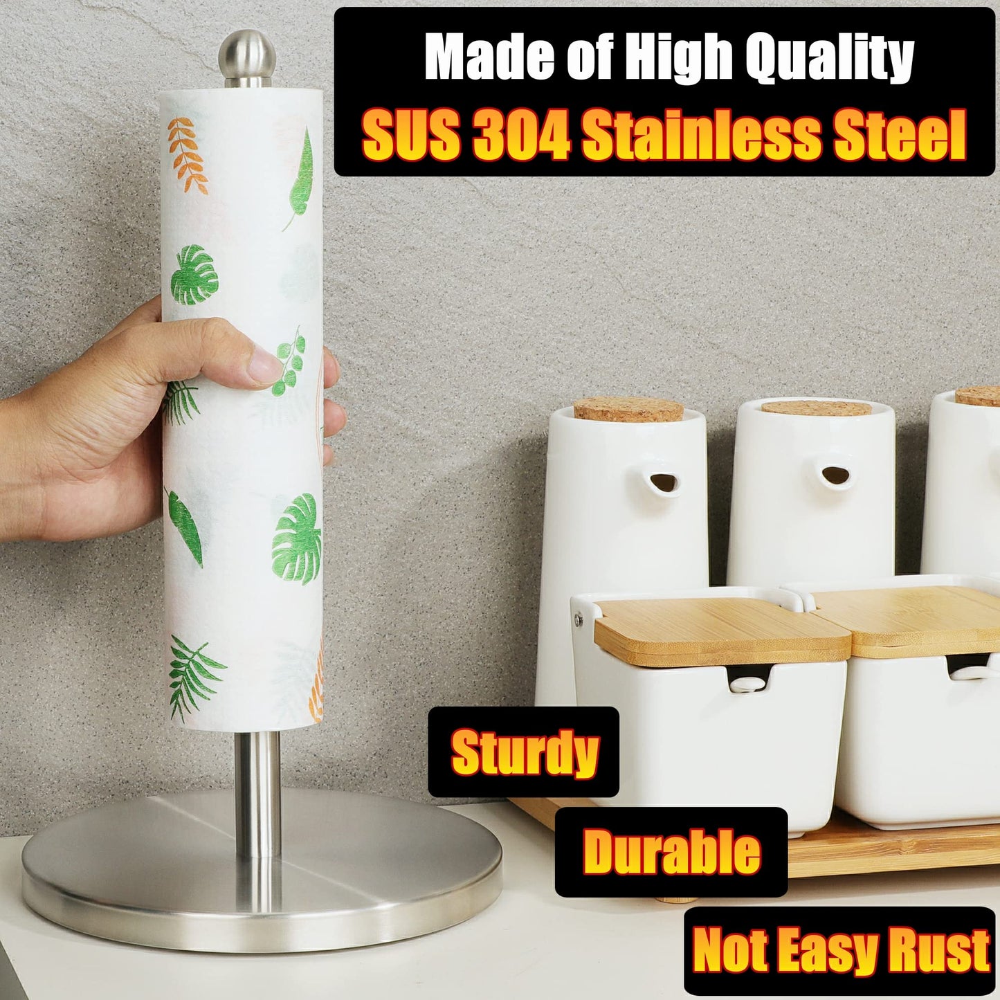 Paper Towel Holder for Kitchen and Bathroom