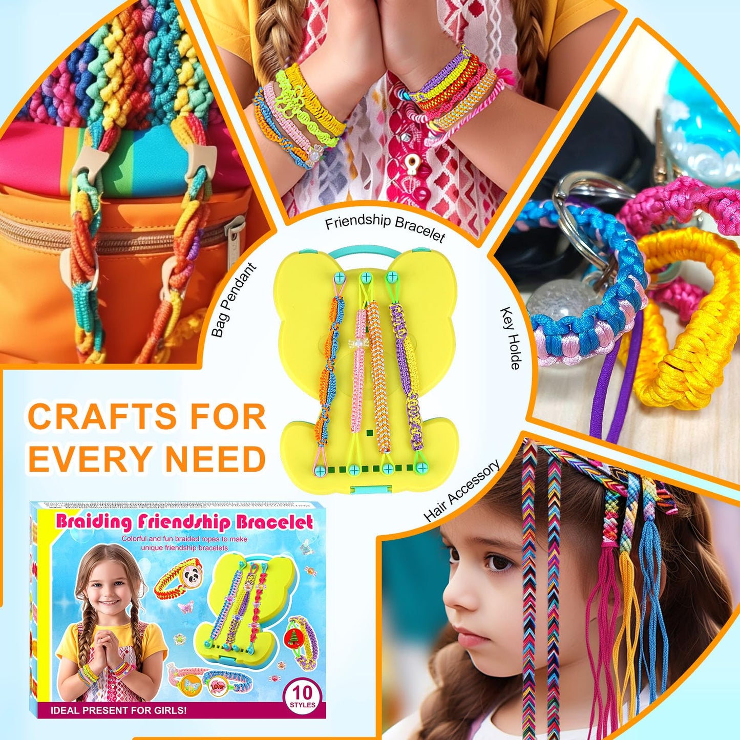 Friendship Bracelet Making Kit for Kids