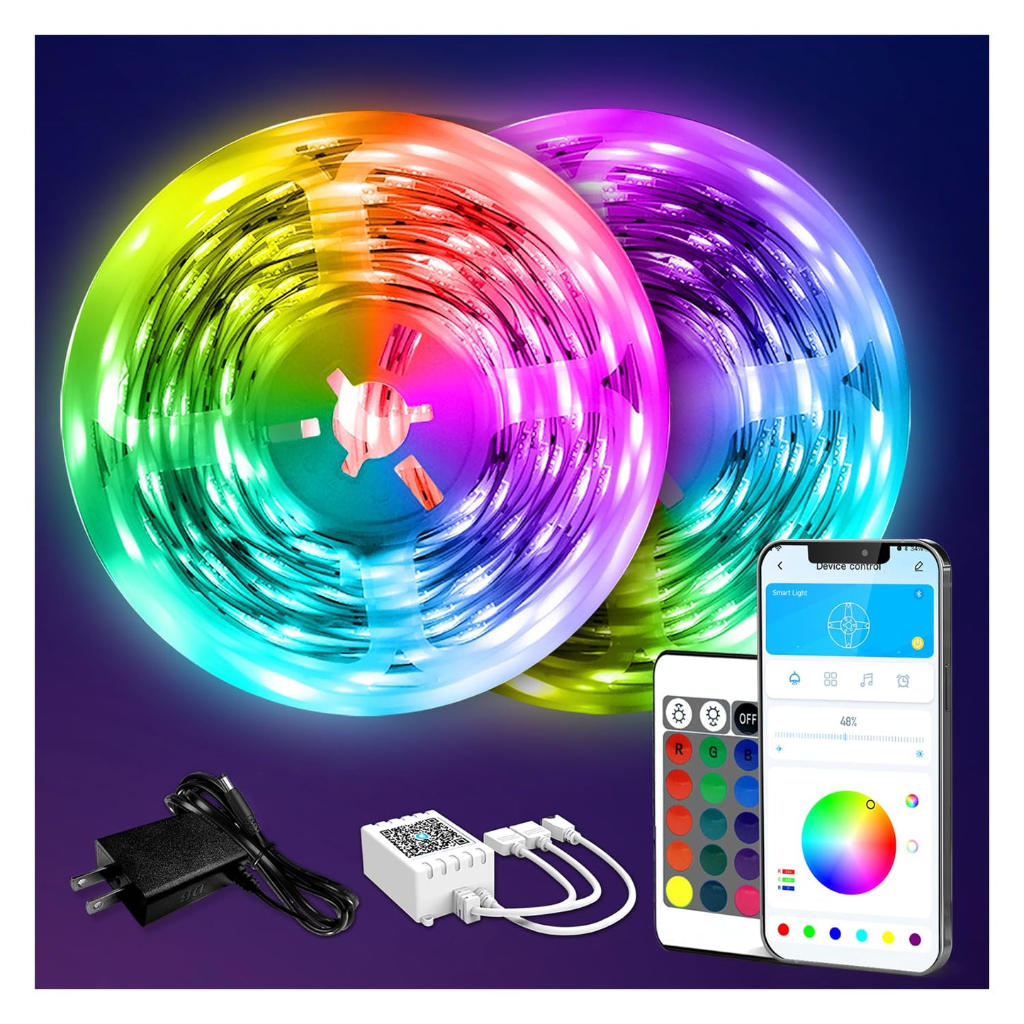 130ft LED Strip Lights with Remote by DAYBETTER