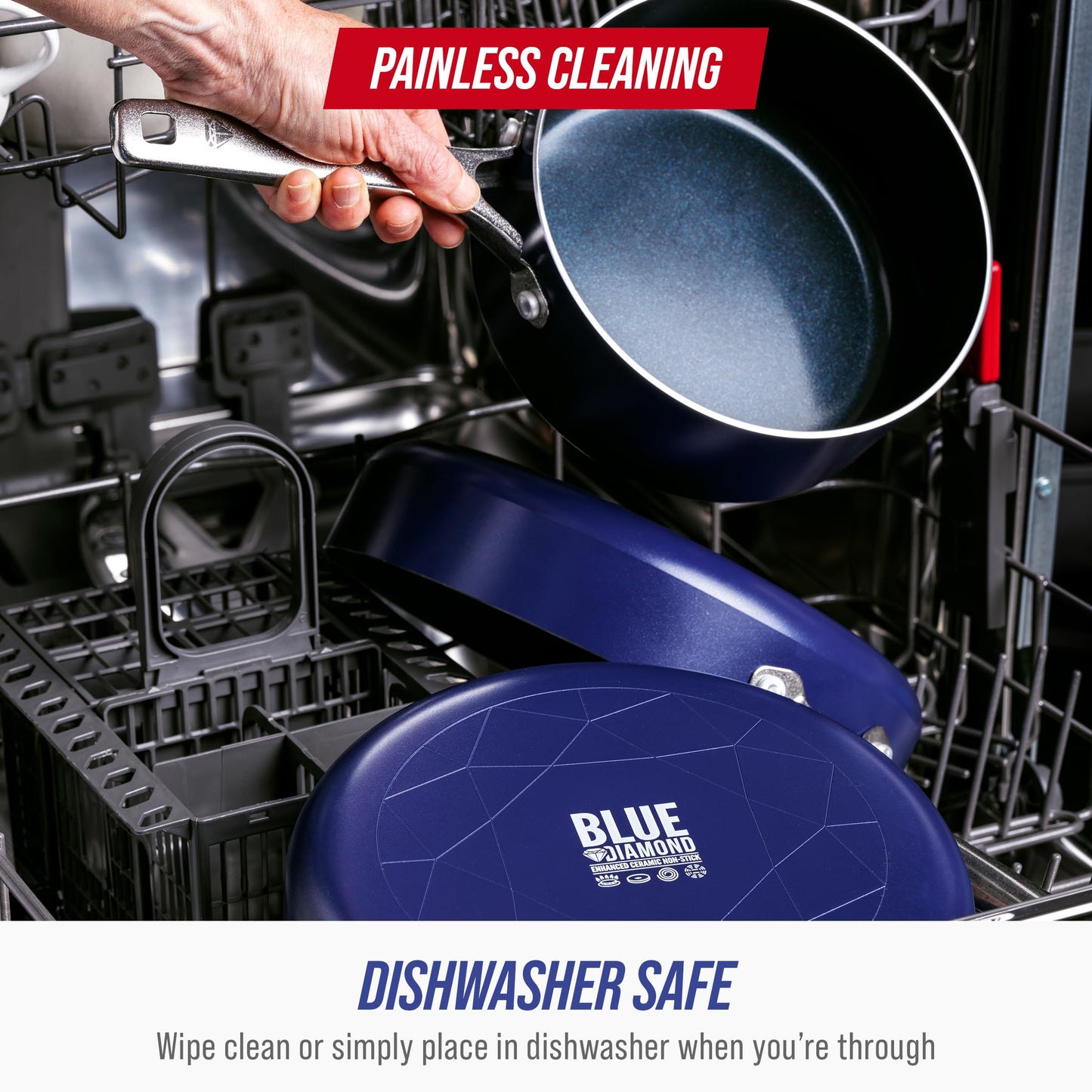 Blue Diamond 10-Piece Nonstick Cookware Set