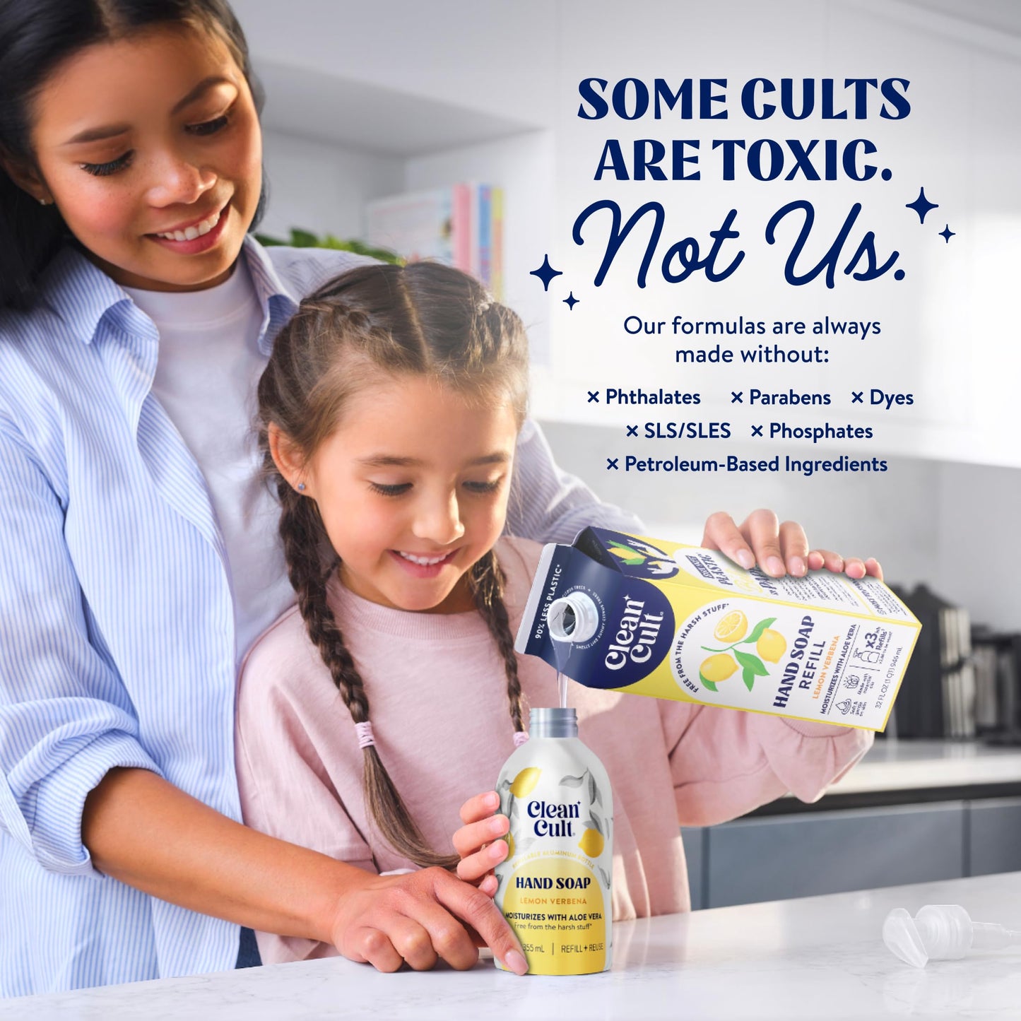 Cleancult Lemon Verbena Liquid Hand Soap Refill