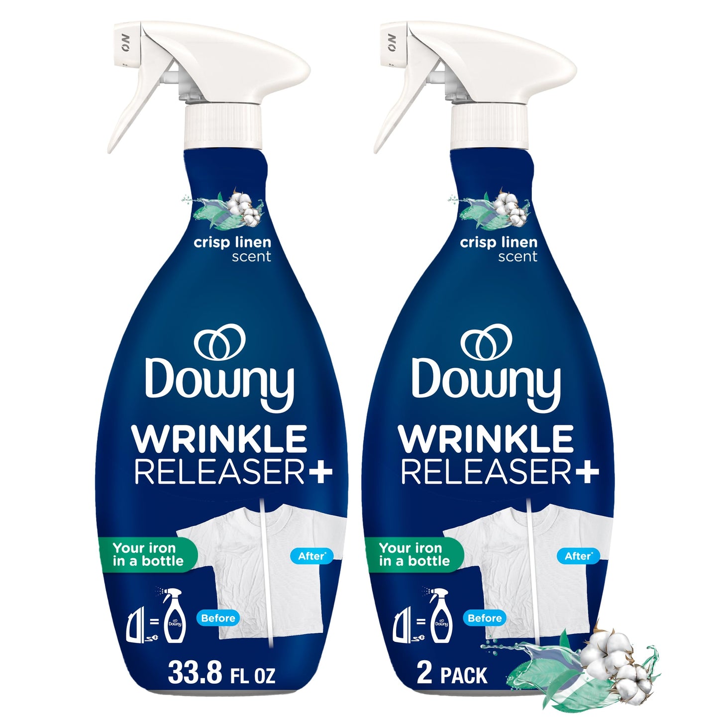 Downy Wrinkle Releaser Spray, Crisp Linen, 33.8 Oz