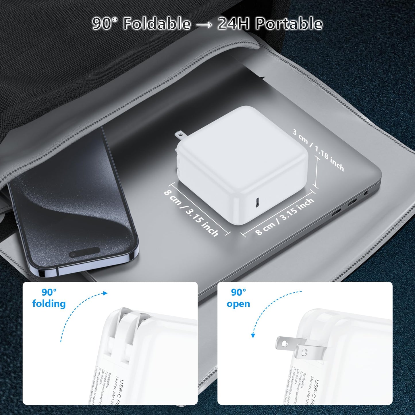 118W USB C Charger for MacBook Pro/Air