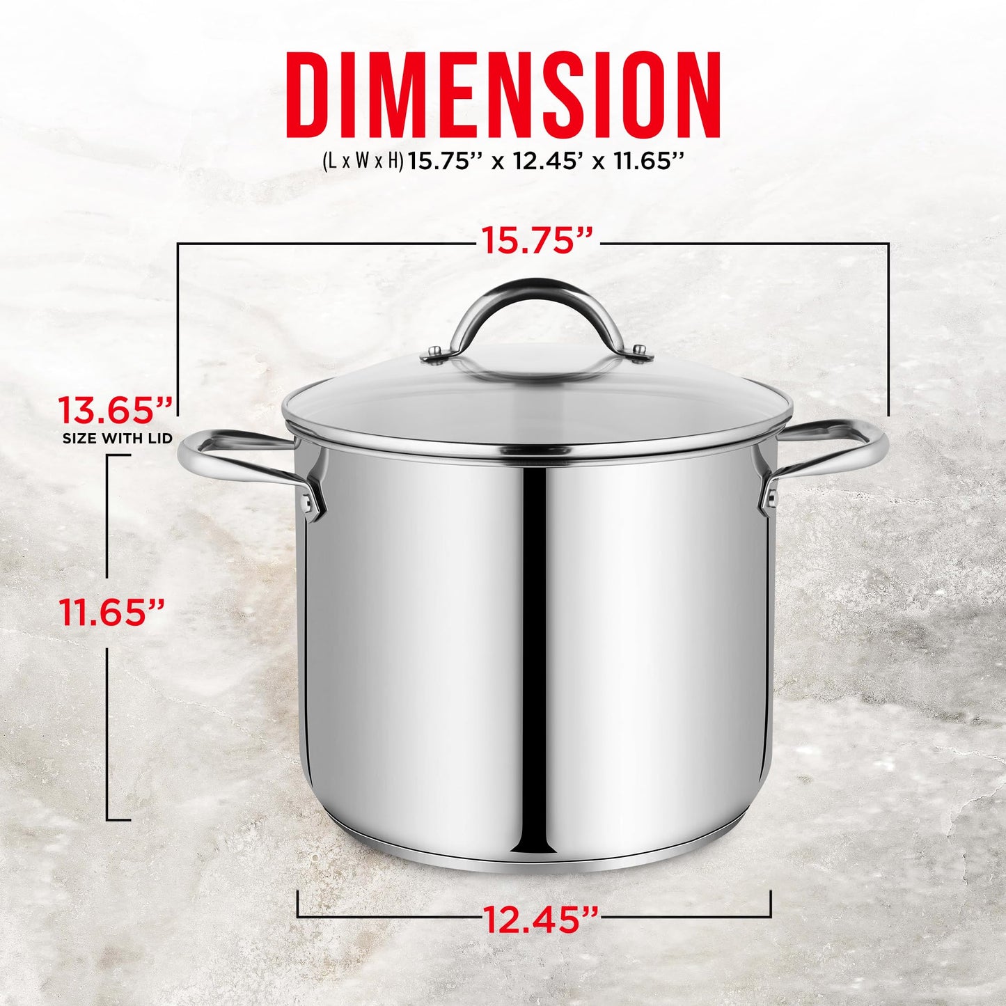 20-Quart Stainless Steel Stockpot by Bakken-Swiss