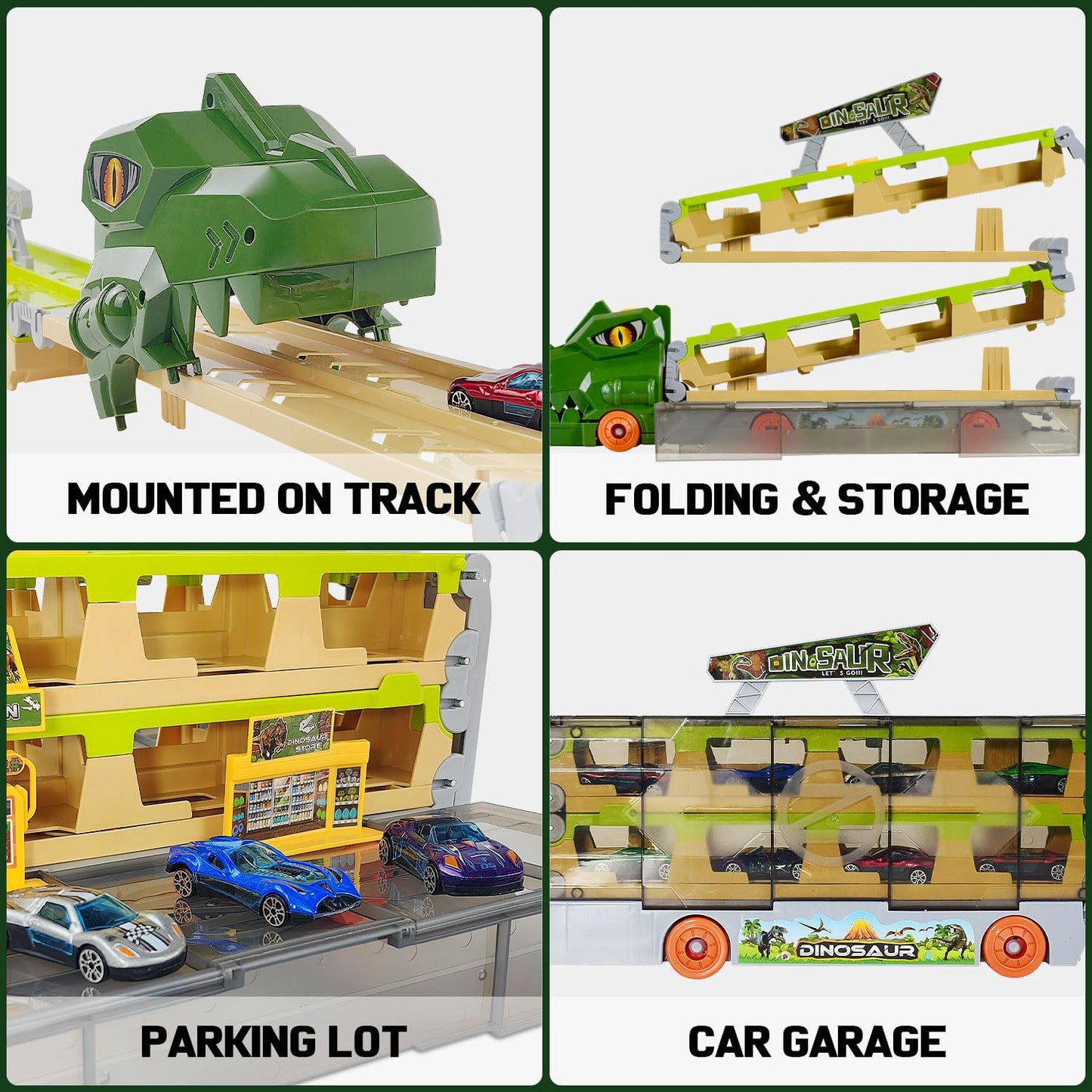 BAKAM Race Tracks Set for Kids Ages 3-5