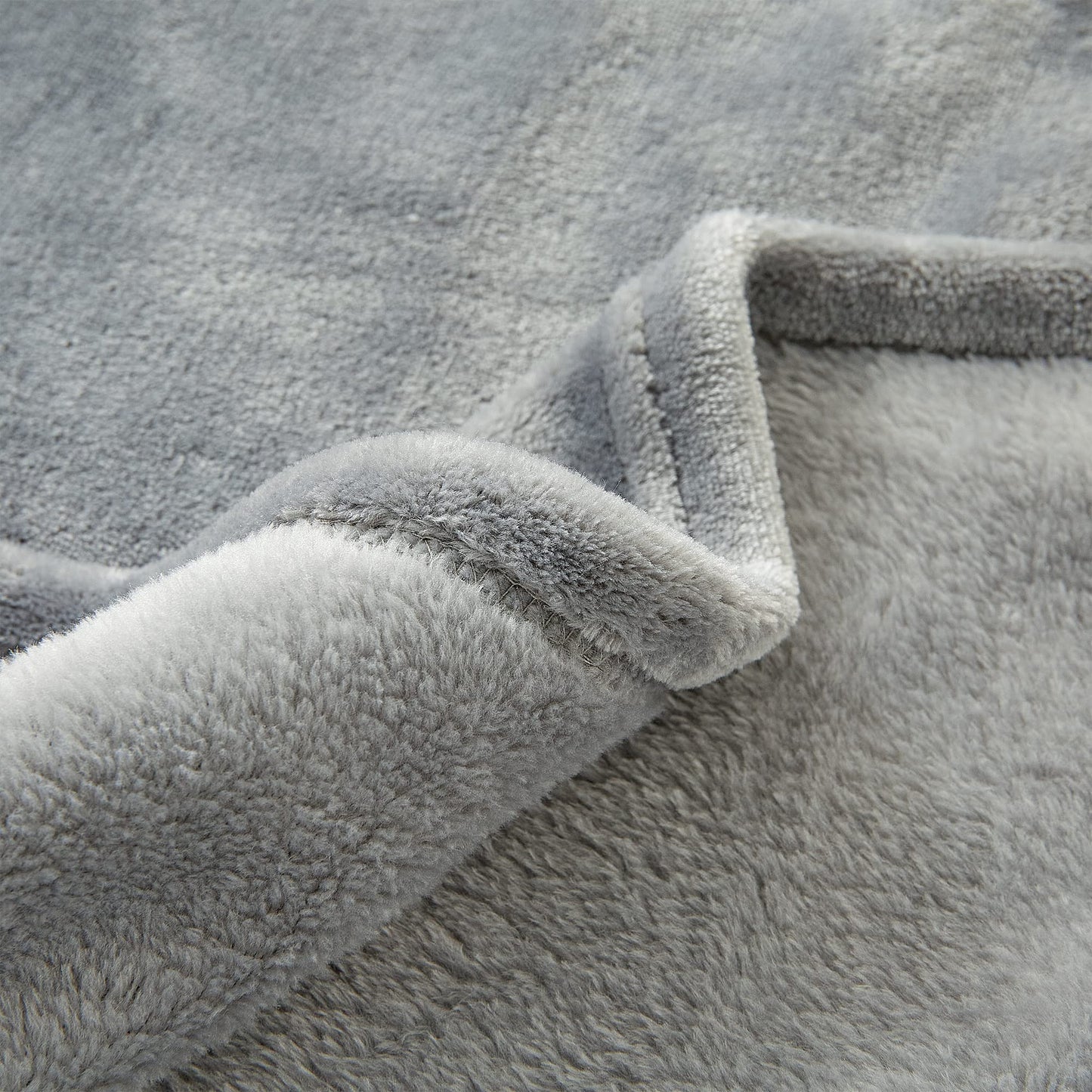BEDELITE Baby Blankets for Boys Girls 30" x 40", Soft Cozy Fuzzy Fleece Blanket with Embroidered Elephant, Warm Breathable Infant Newborn Toddler Blanket for Crib Stroller Travel, Grey