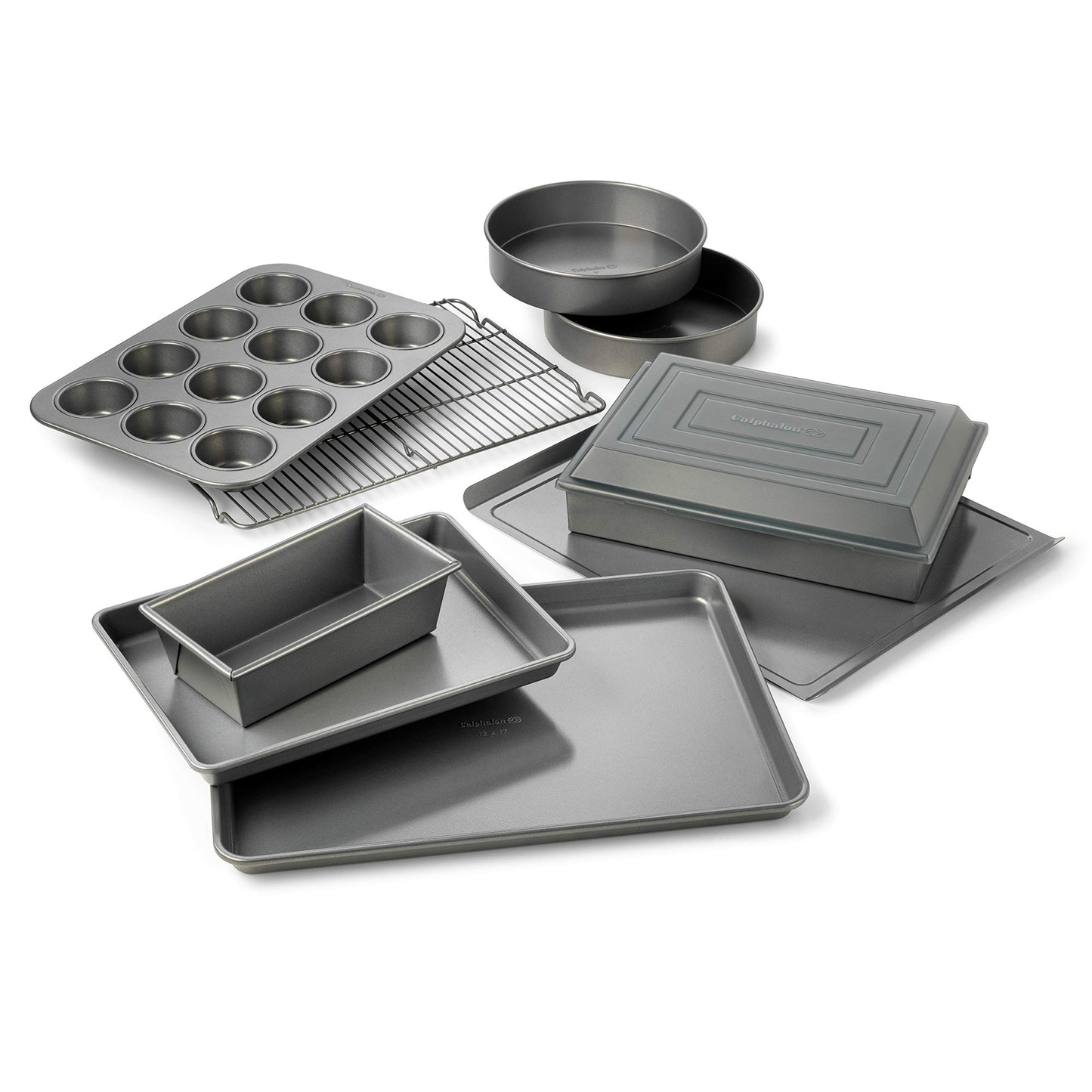 Calphalon 10-Piece Nonstick Bakeware Set, Silver
