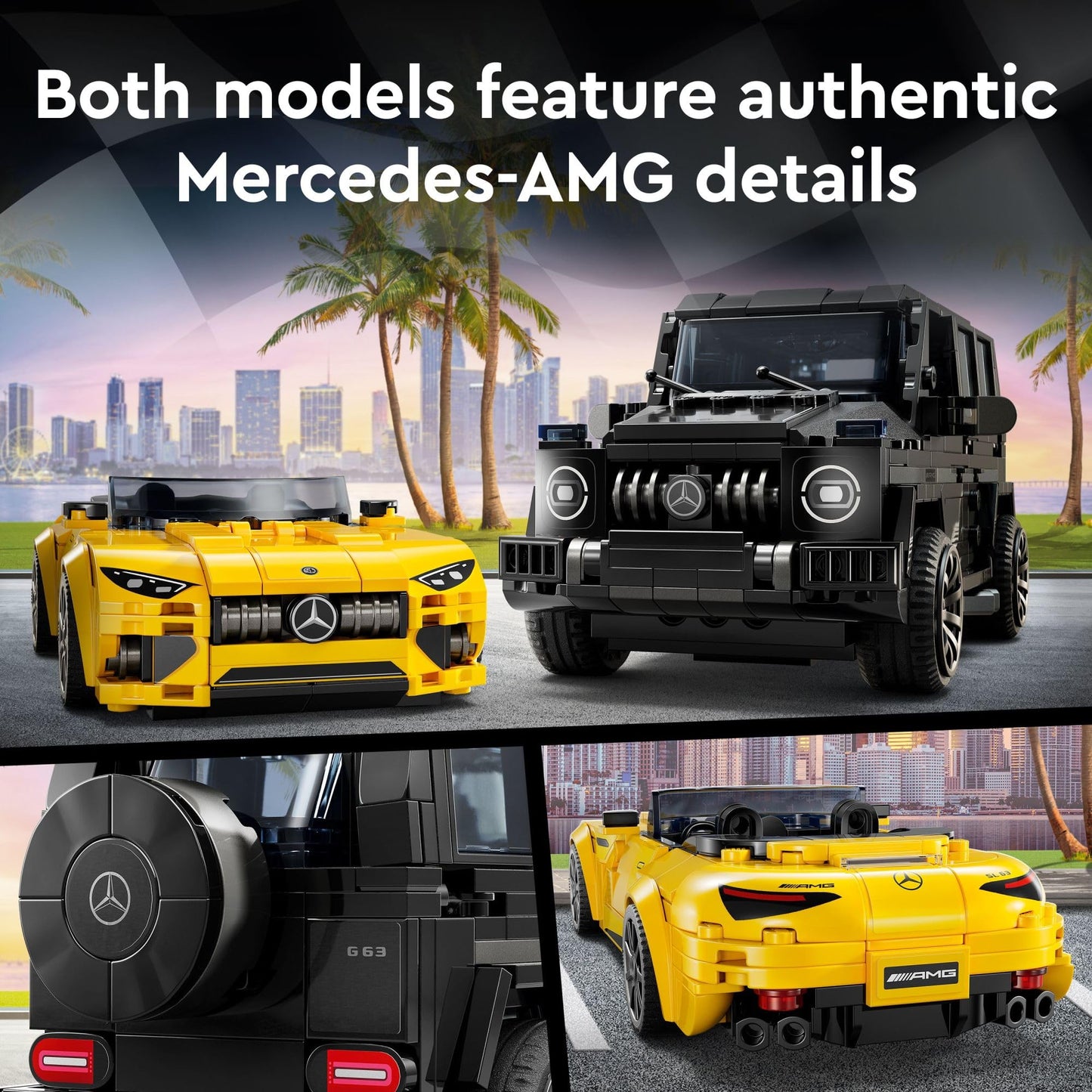 LEGO Speed Champions Mercedes-AMG Toy Car Set