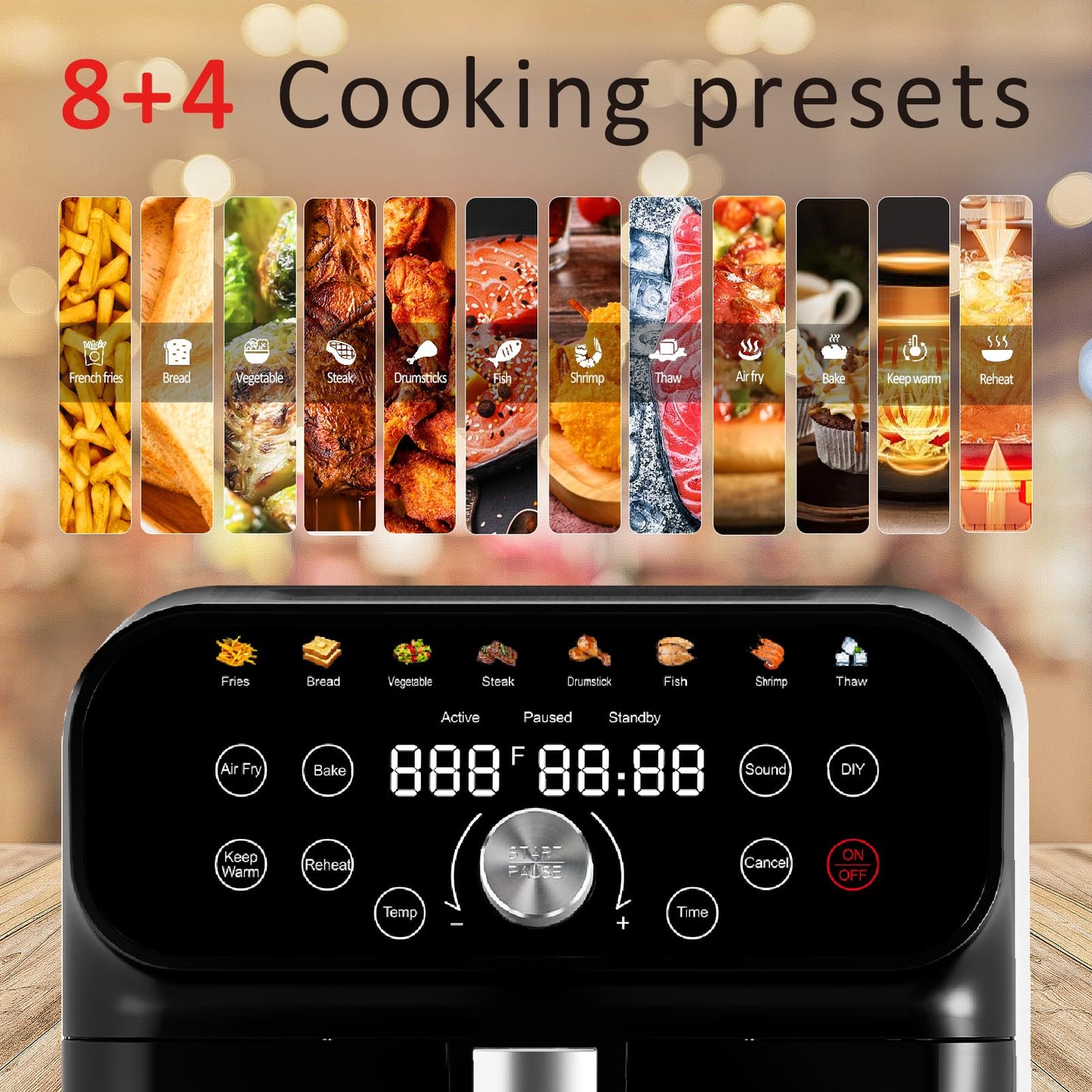 6.2QT Air Fryer Oven with Digital Touchscreen