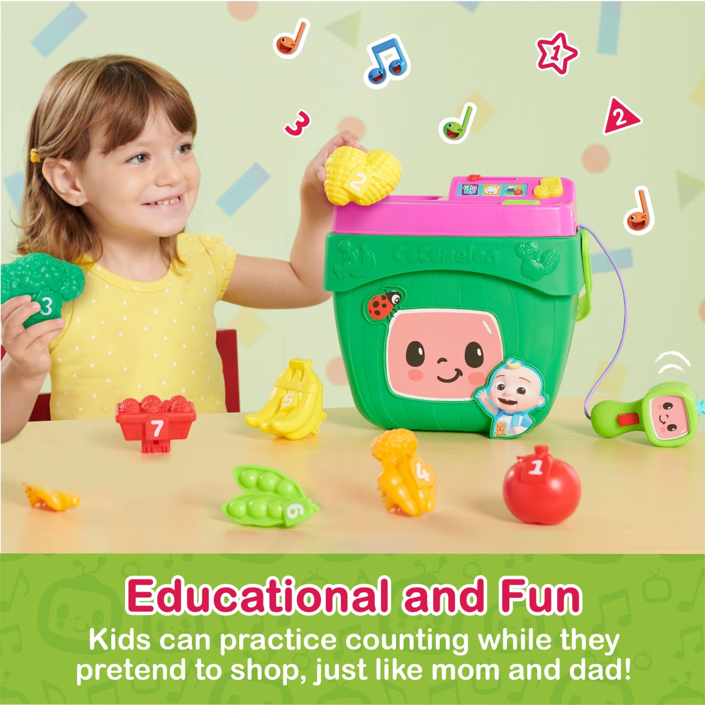 CoComelon Veggie Fun Learning Basket for Kids