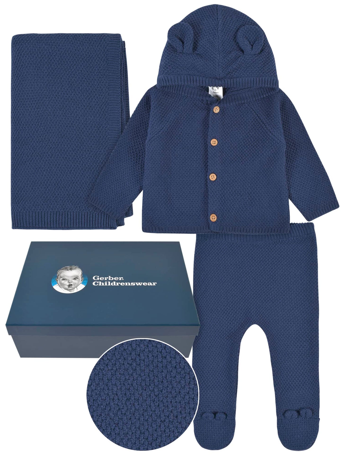 Gerber Baby 3-Piece Knit Clothing Gift Set