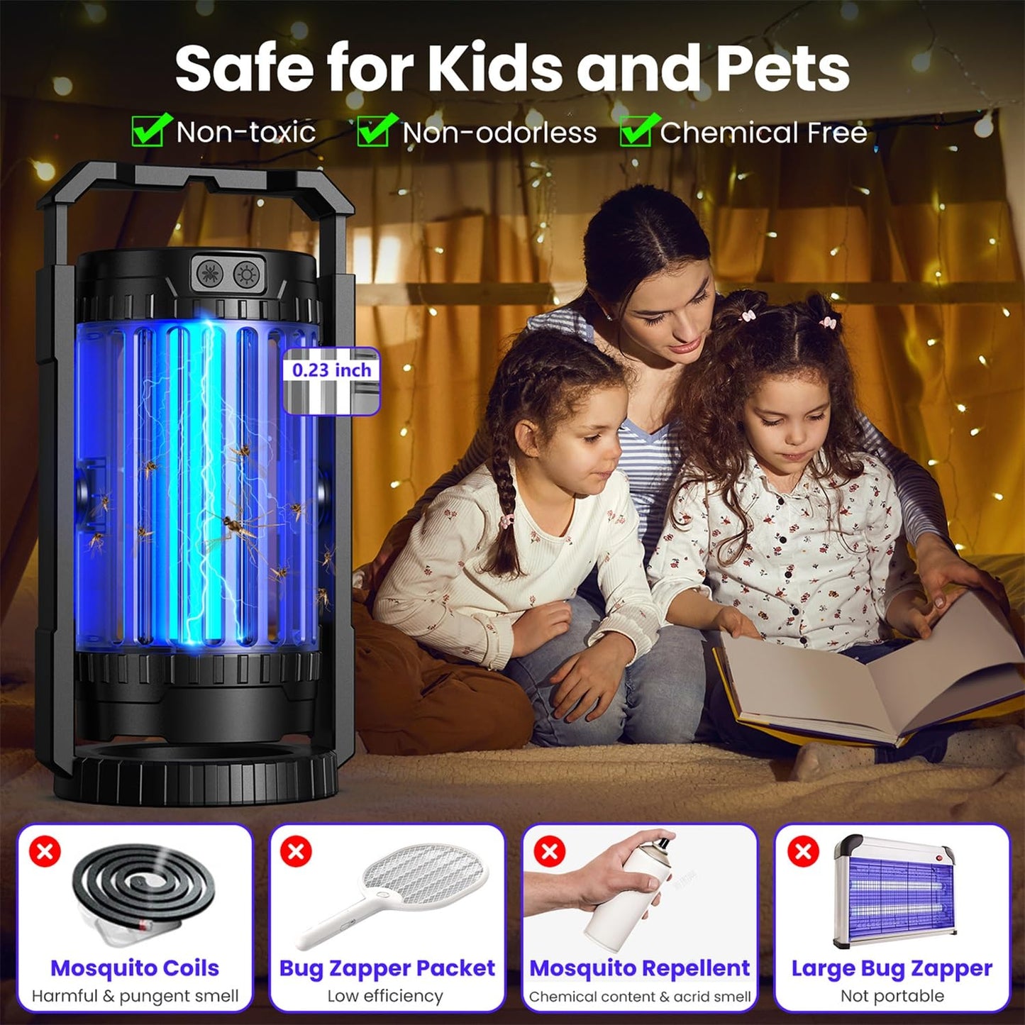 Rechargeable Evolpol 4-in-1 Mosquito Zapper