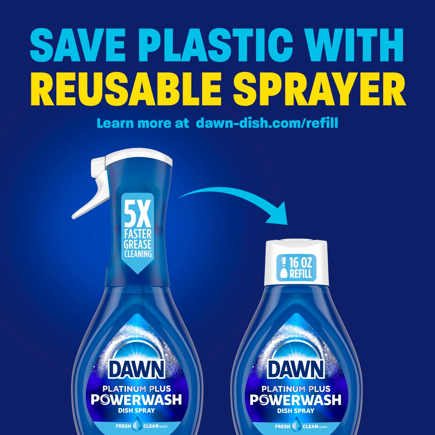 Dawn Platinum Powerwash Dish Spray Bundle 4-Pack