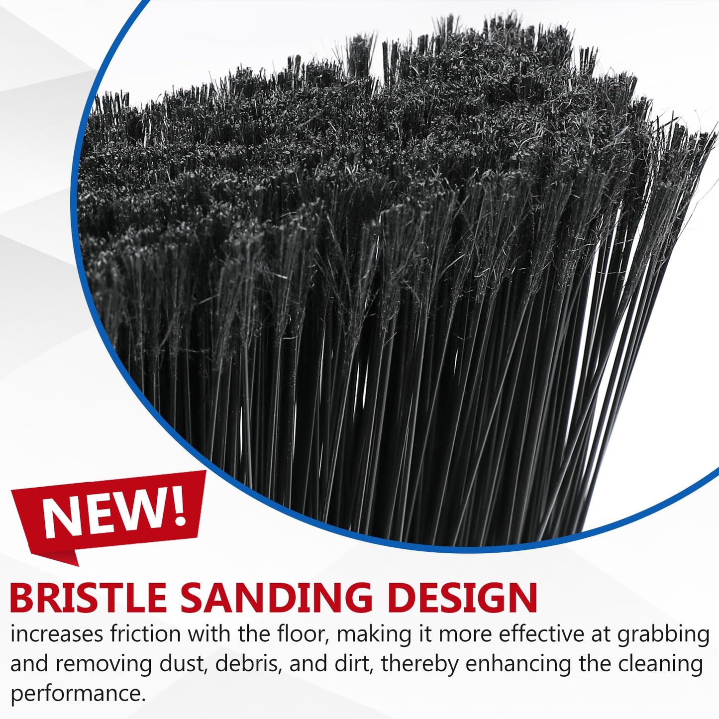 3 Pack Heavy Duty Angle Brooms for Outdoor Use