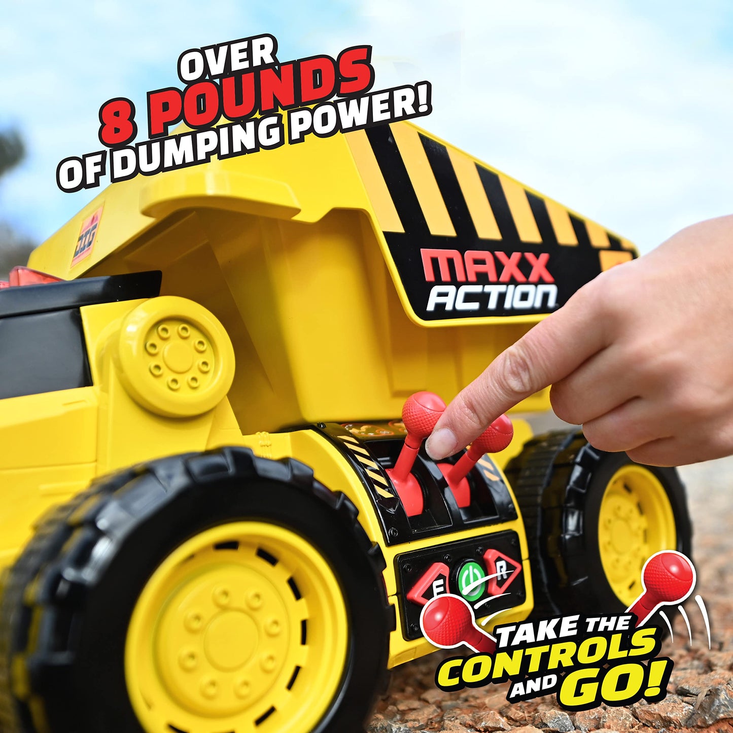 Maxx Action Motorized Excavator and Dump Truck Toy