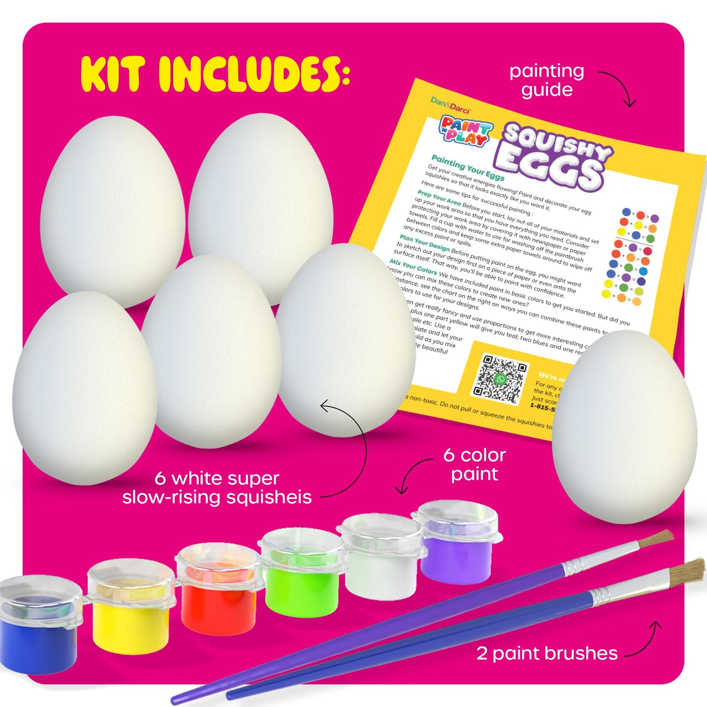 Easter Egg Squishy Painting Kit for Kids