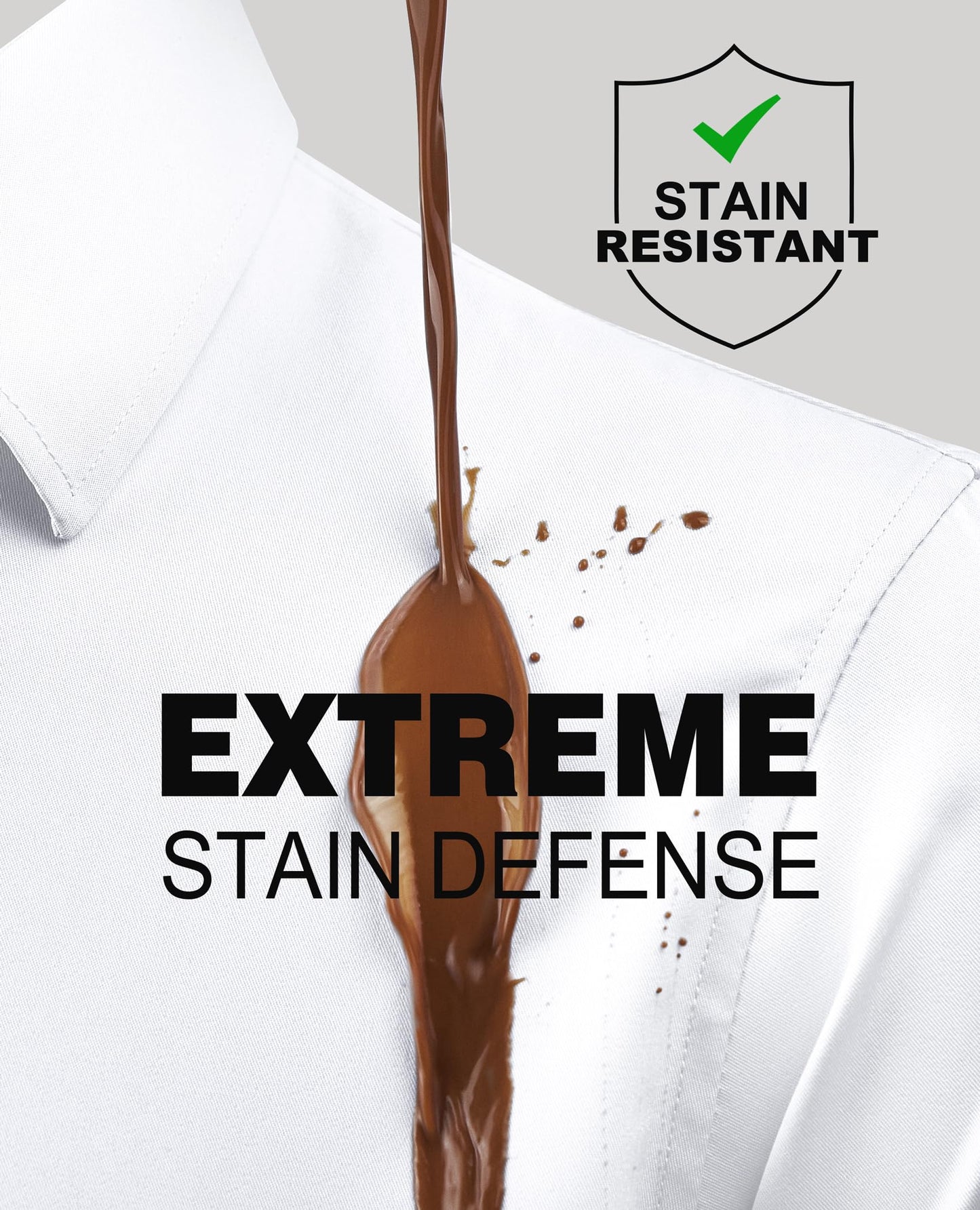 Slim Fit White Dress Shirt for Men
