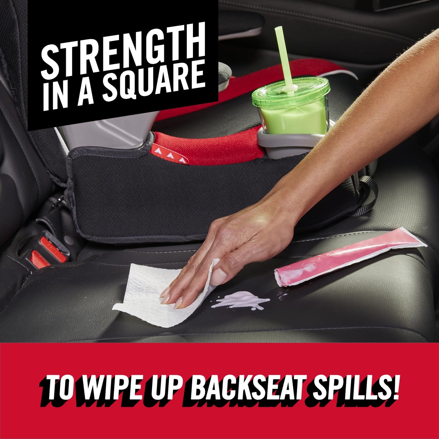 Brawny 12 Family Rolls Tear-A-Square Towels