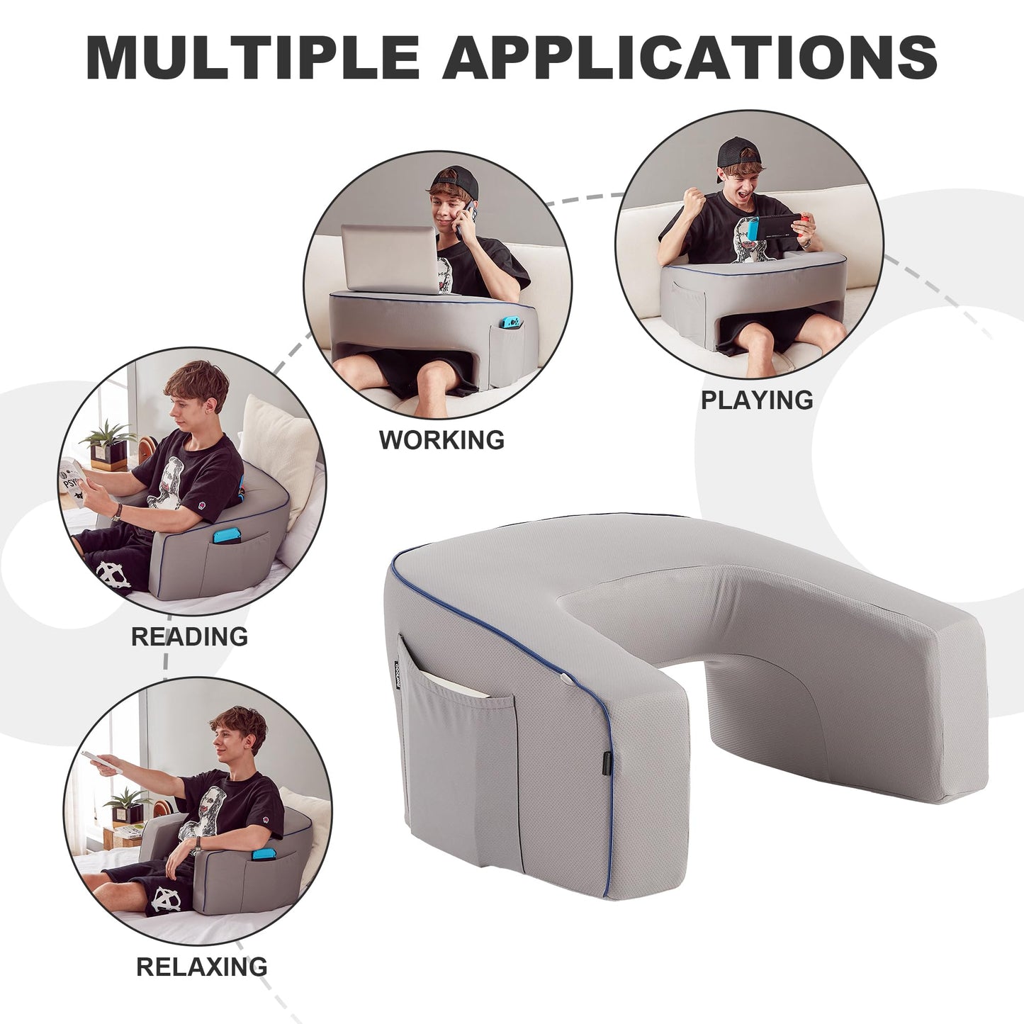 Extra Large Memory Foam Lap Desk Pillow