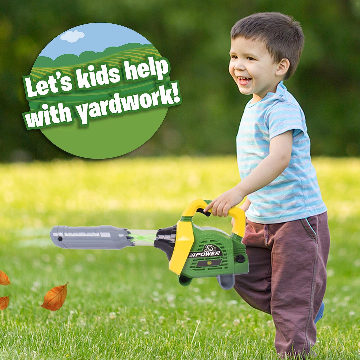 John Deere Leaf Blower Toy with Lights & Sounds