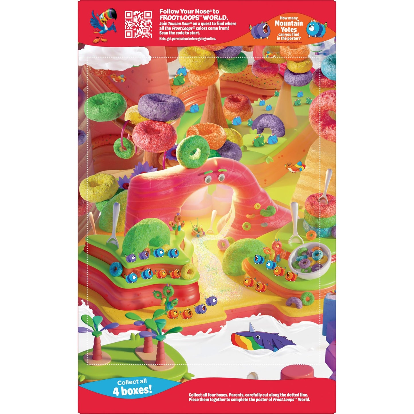 8.2lb Froot Loops Breakfast Cereal, Fruit Flavored