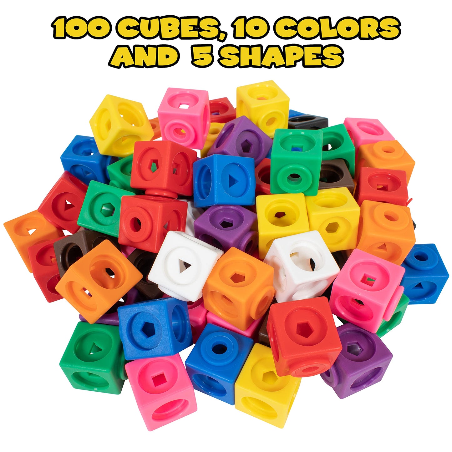 100 Pack Fidget Cubes for Stress Relief