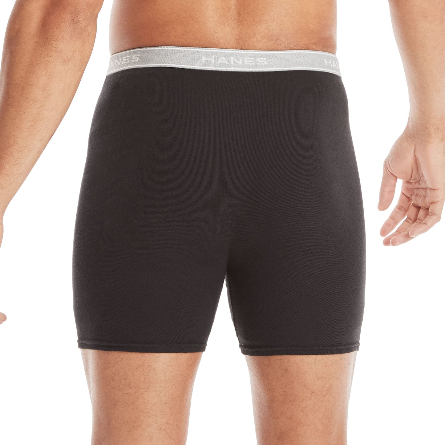 Hanes Cool Dri Boxer Briefs, 12-Pack, Black