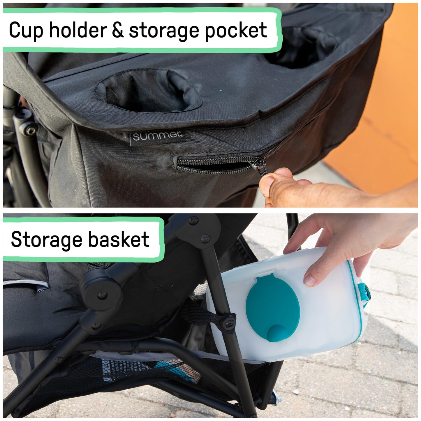 Ingenuity Lightweight Travel Umbrella Stroller, Gray