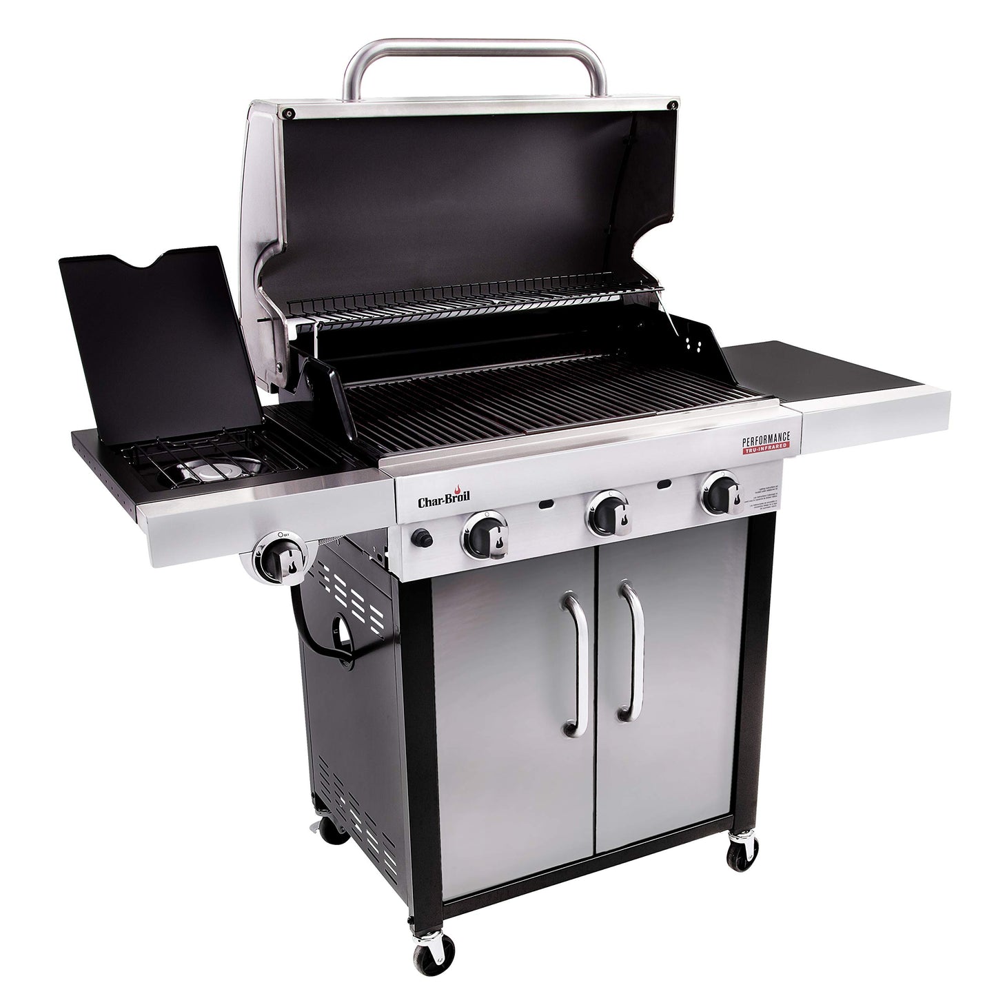 Char-Broil 3-Burner Propane Gas Grill with Side Burner