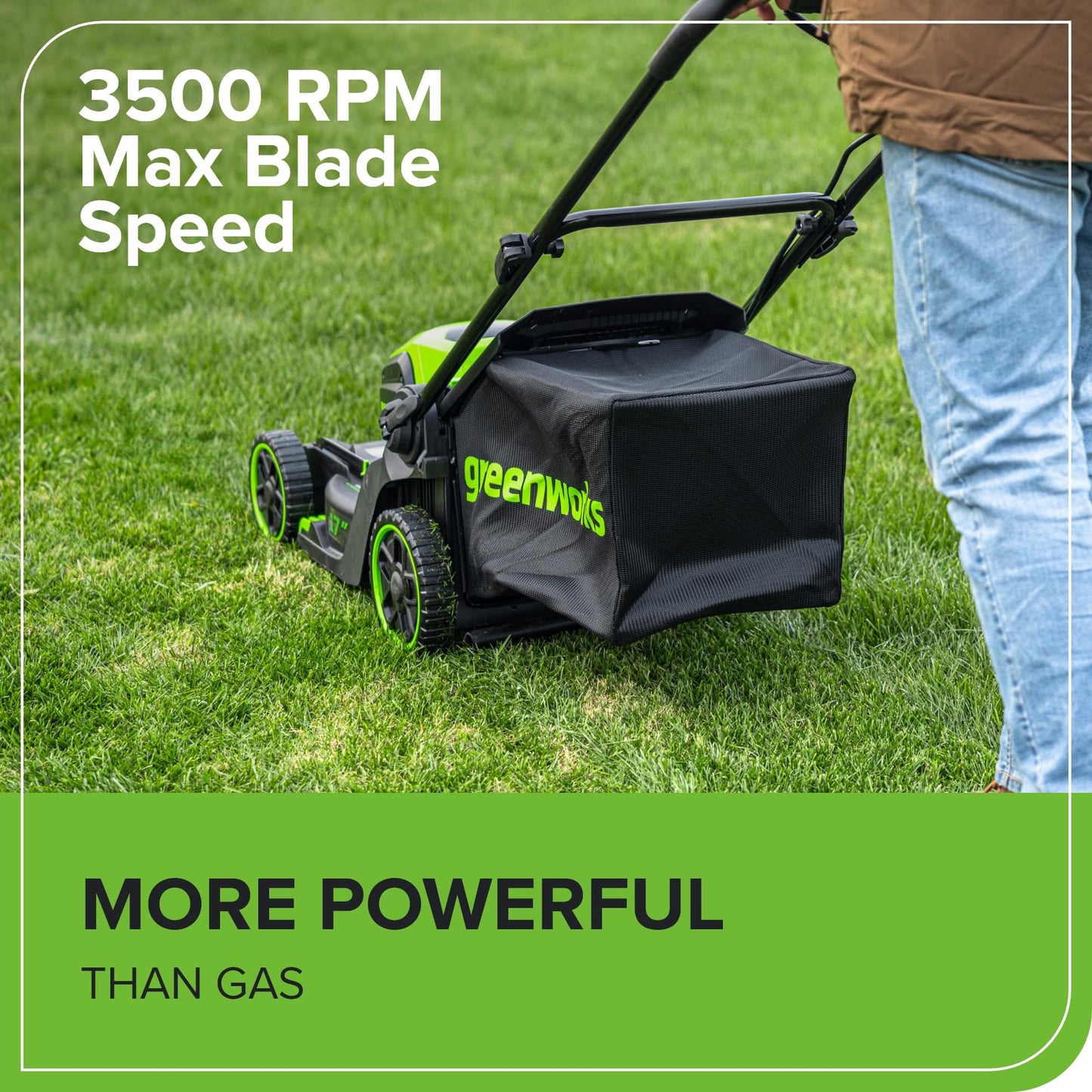 60V Brushless Lawn Mower with Battery & Charger