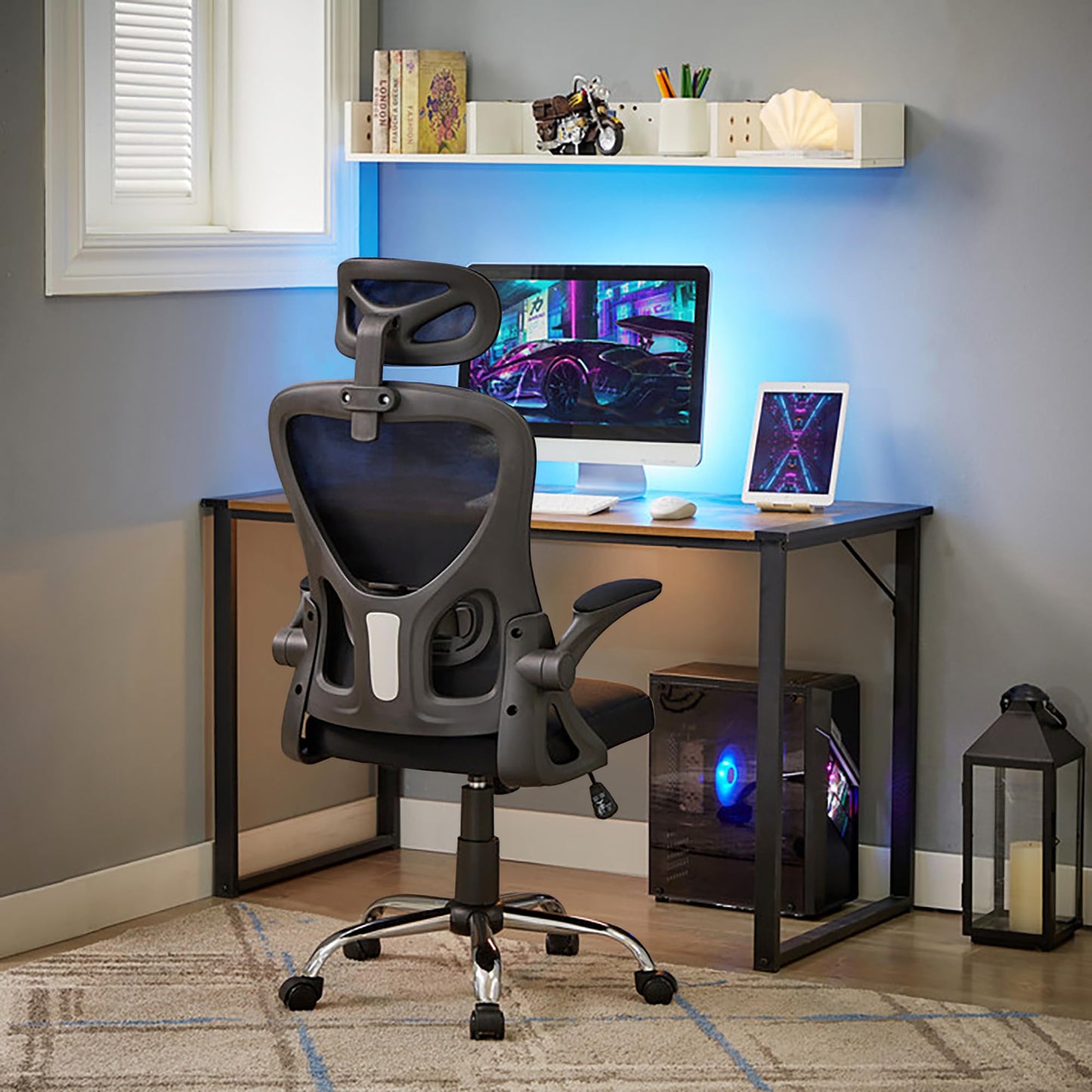 VECELO High Back Mesh Office Chair with Armrest