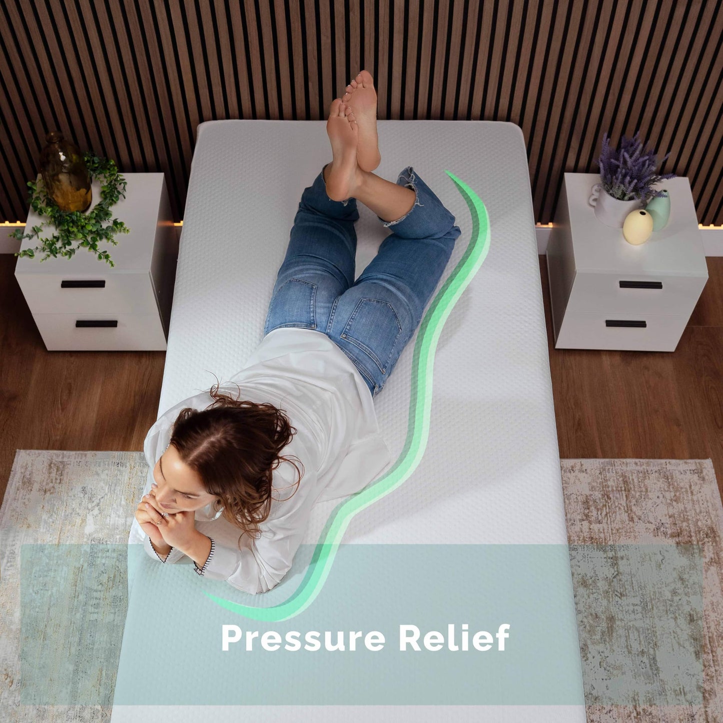 8 Inch Twin Memory Foam Mattress by Nestl