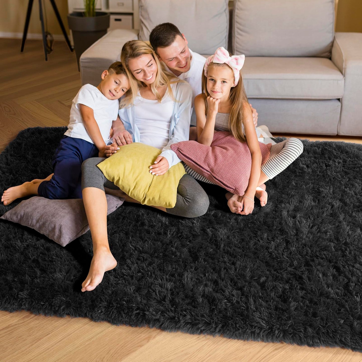 Machine Washable Shag Area Rug 4x6