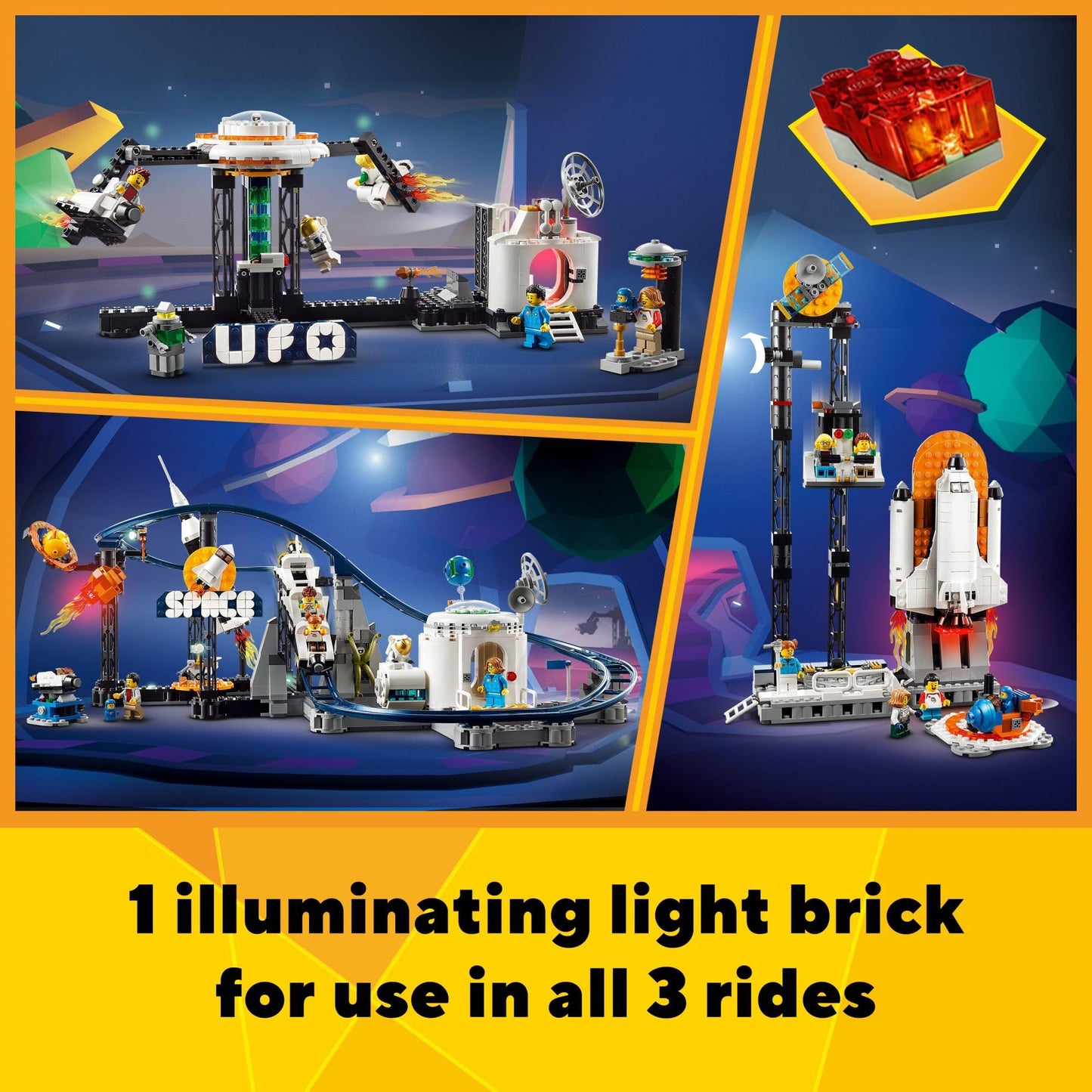 LEGO Creator 3-in-1 Space Roller Coaster Set