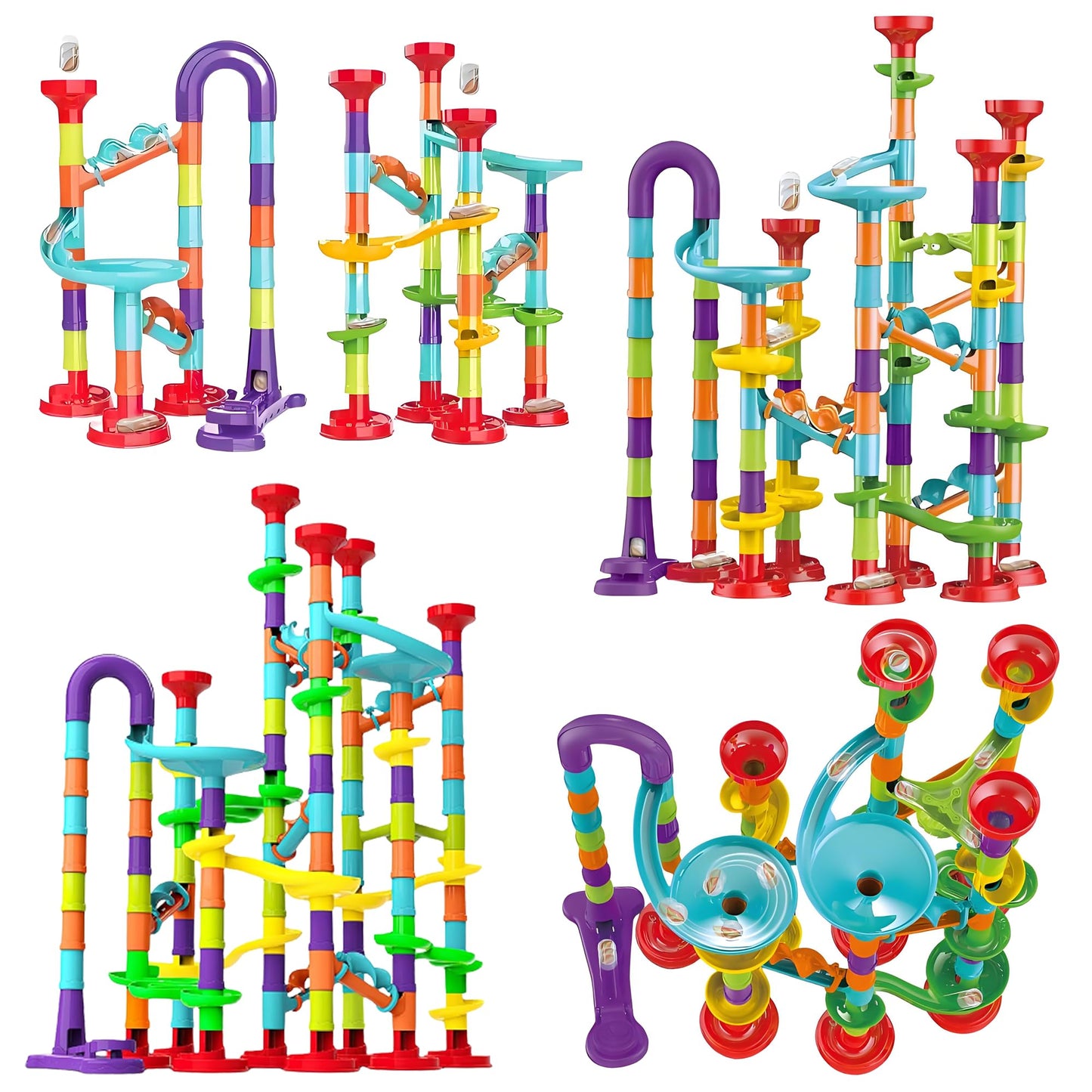 RockSwan 172-Piece Marble Run STEM Toy Set