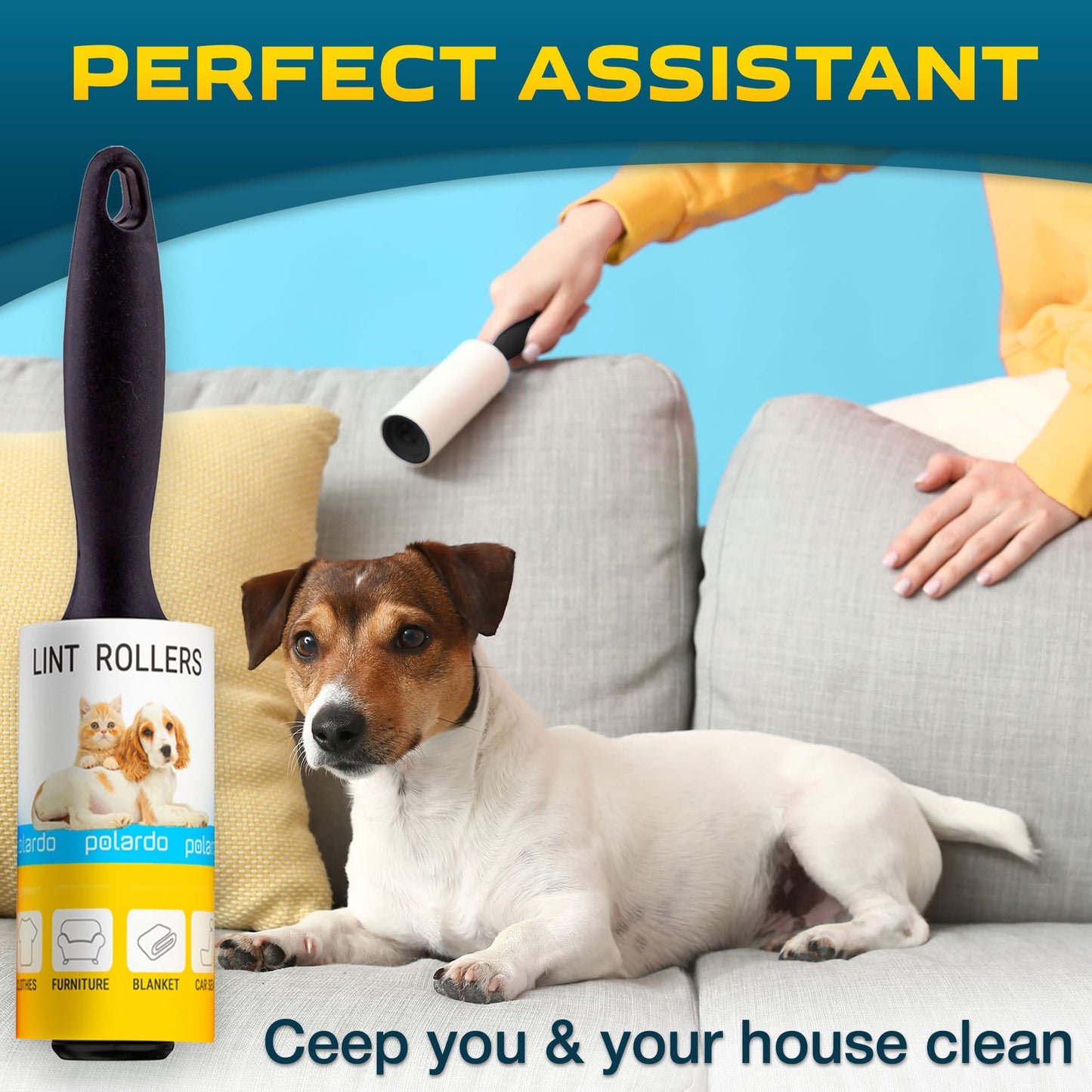 Lint Rollers for Pet Hair - 5 Large Pack