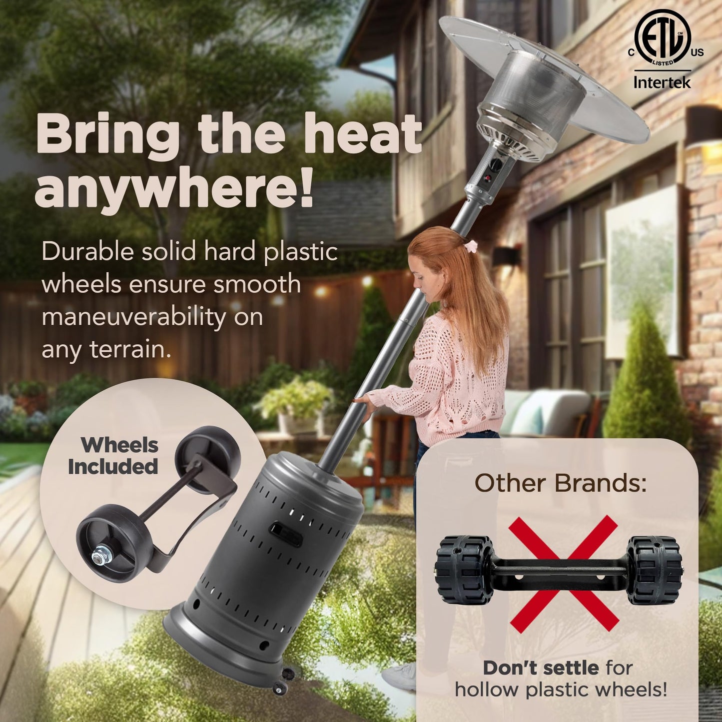 Amazon Basics 46,000 BTU Outdoor Patio Heater