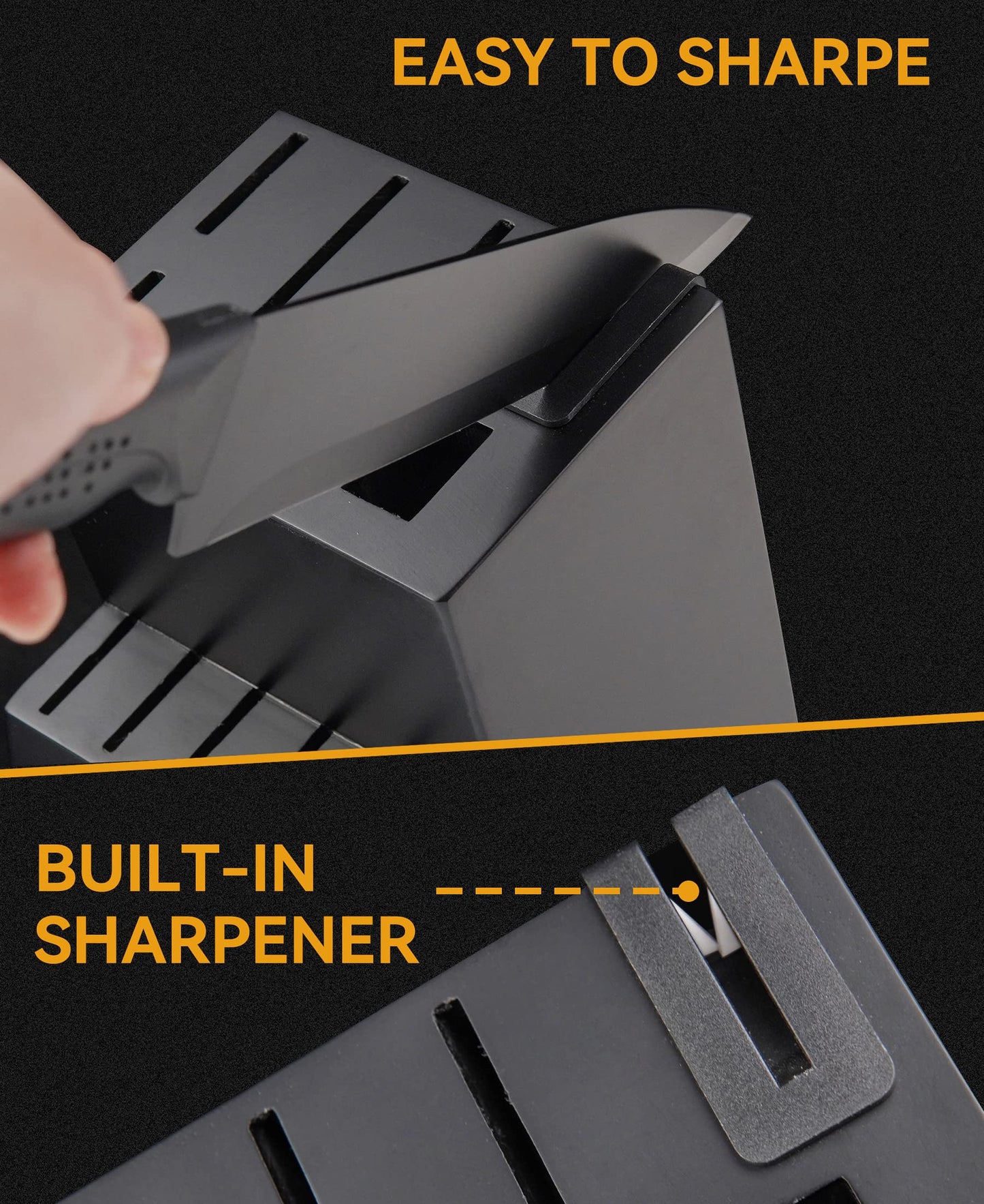 15-Piece Self-Sharpening Knife Set with Block