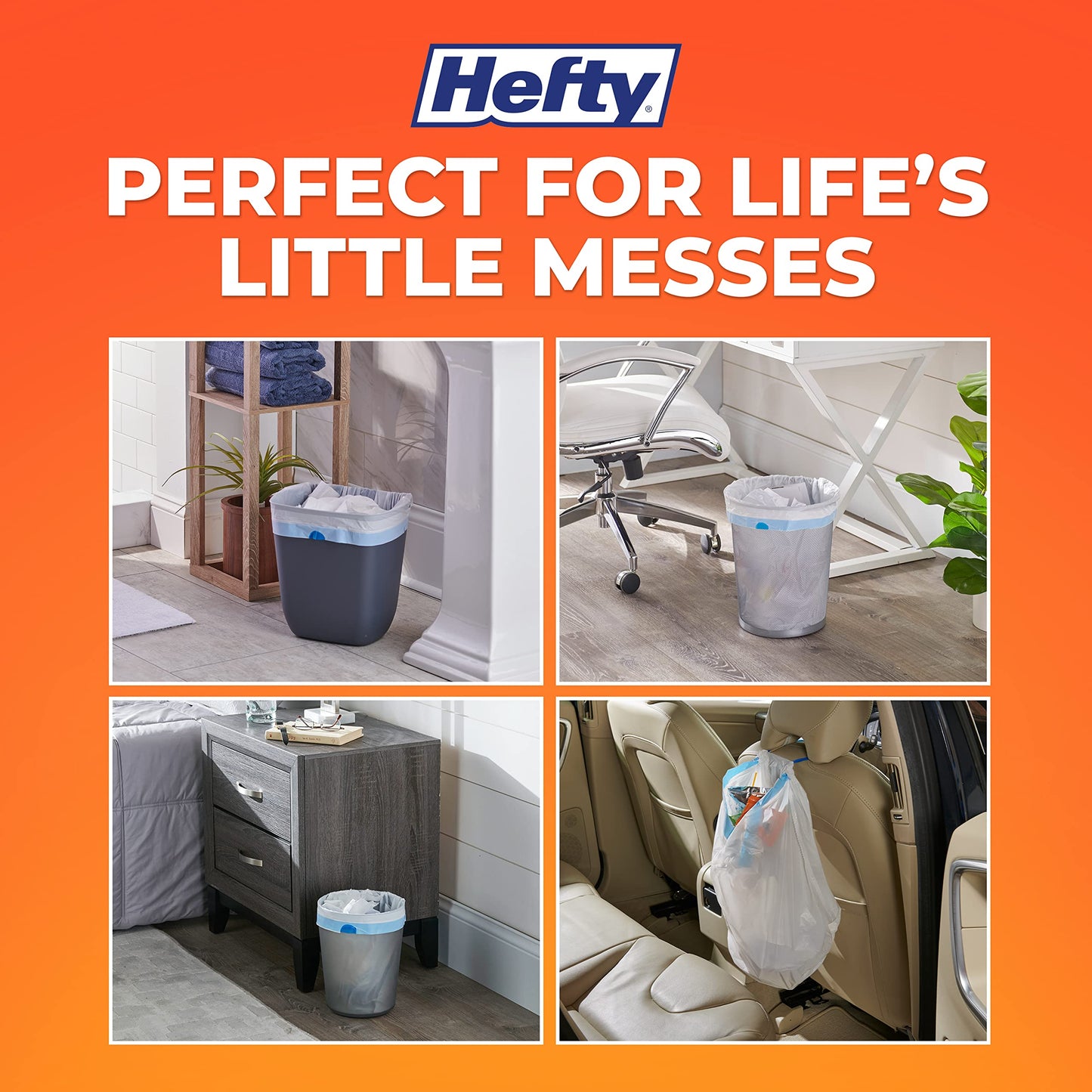 Hefty Ocean Water Scent 4 Gallon Trash Bags