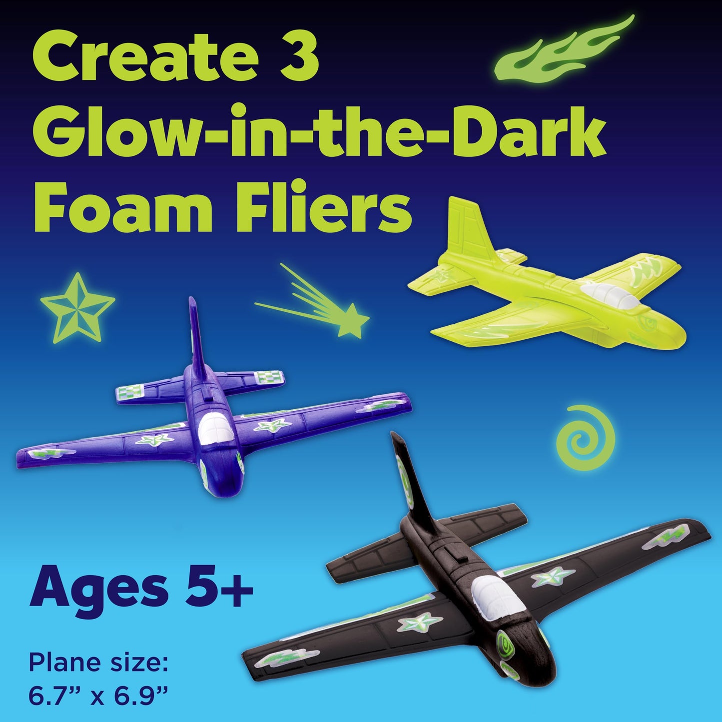 Creativity for Kids Glow-in-the-Dark Foam Fliers