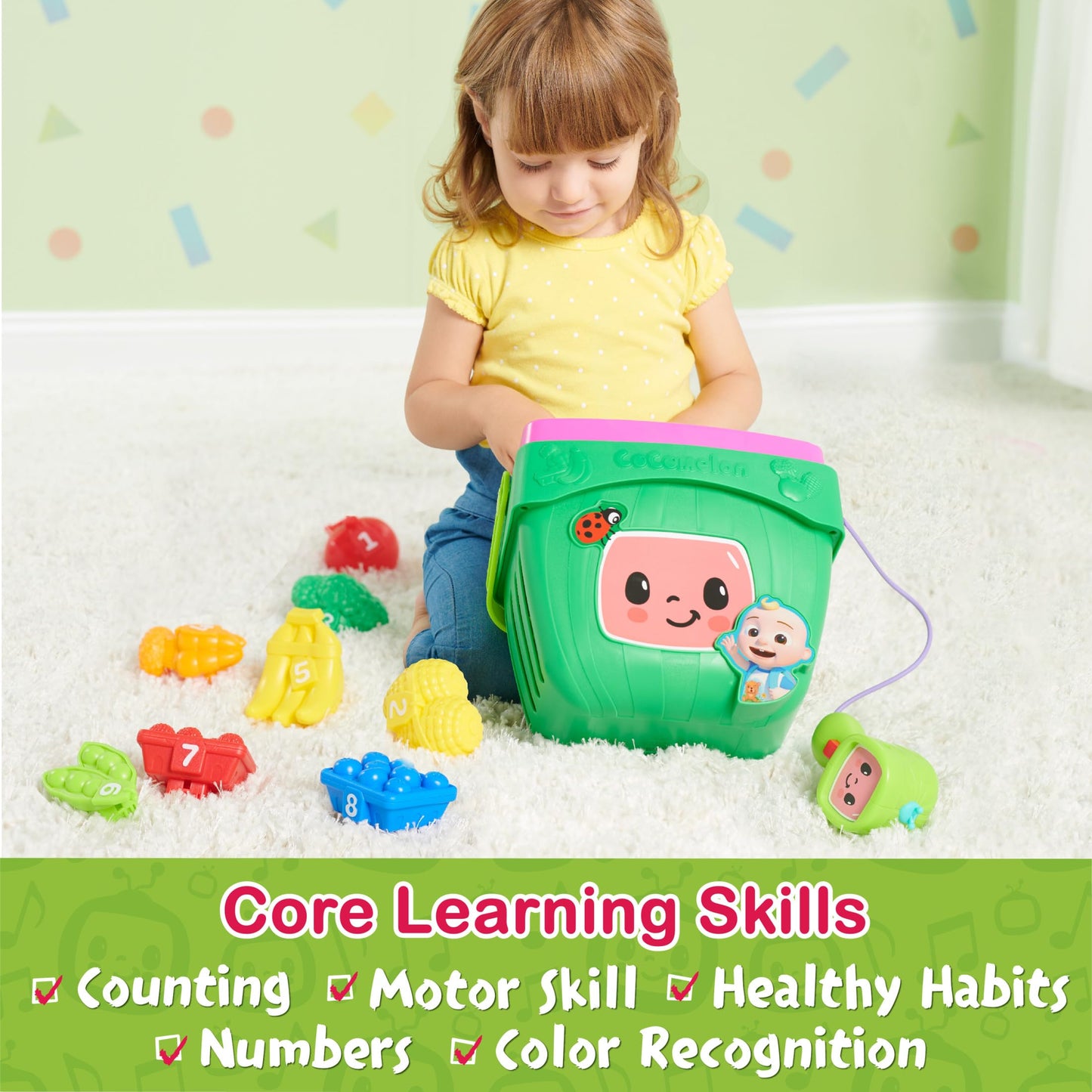 CoComelon Veggie Fun Learning Basket for Kids
