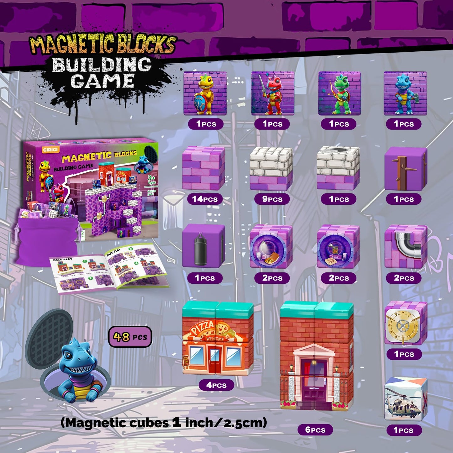 Magnetic Building Blocks for Kids - STEM Toys
