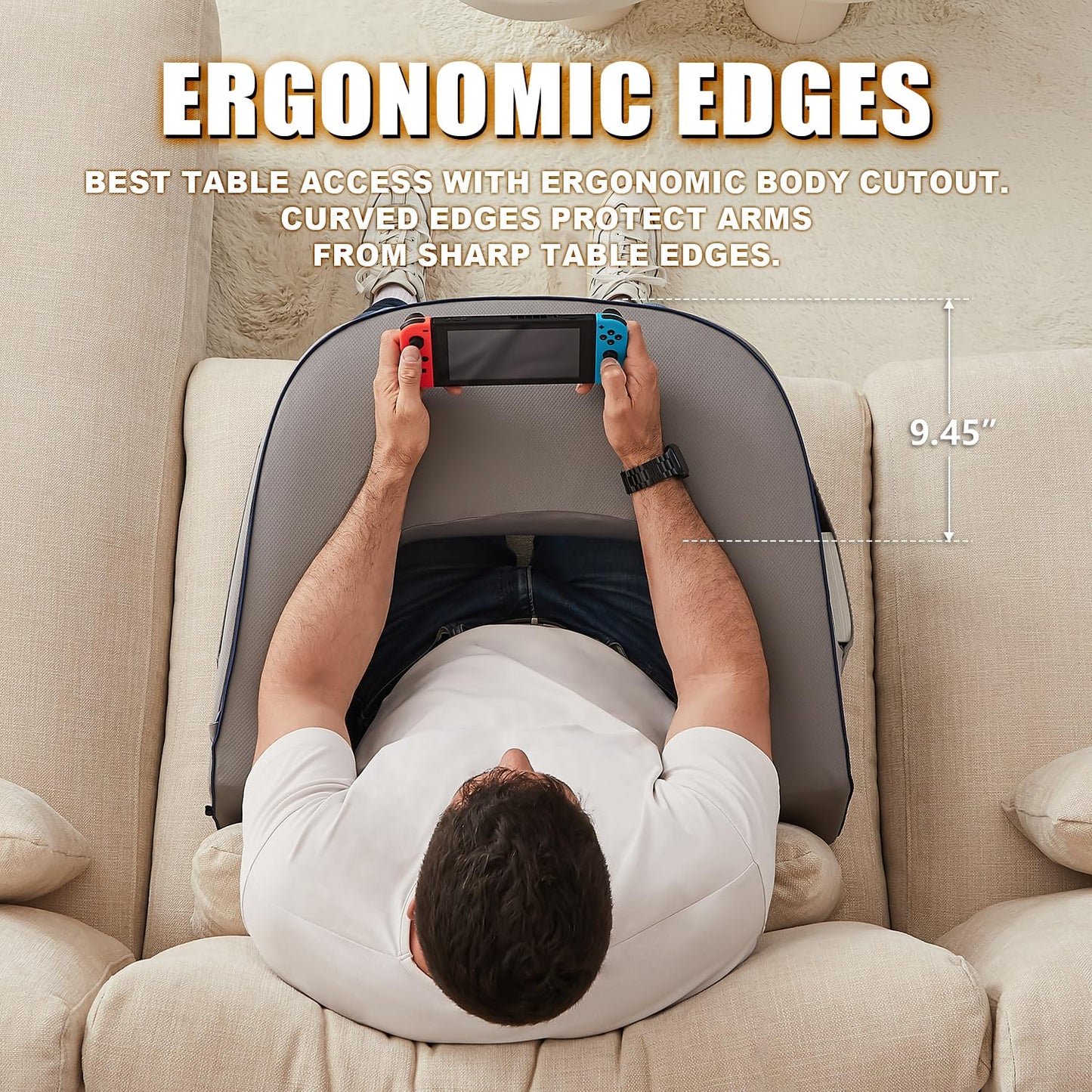 Extra Large Memory Foam Lap Desk Pillow