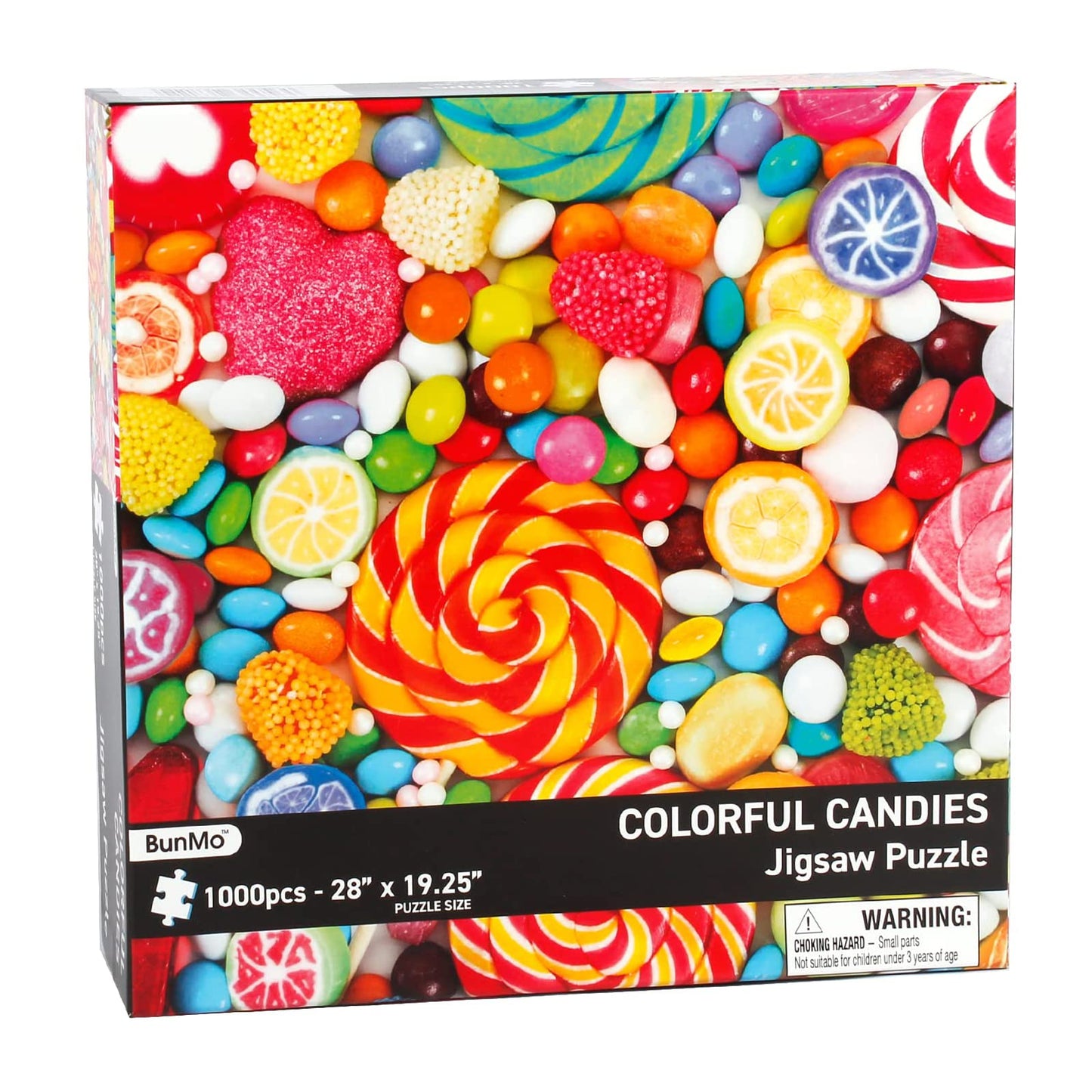 BunMo 1000 Piece Puzzle for Adults - Cascading Candies. Puzzles for Adults 1000 Piece - 1000 Piece Puzzles Have Unique Pieces That Fit Together Perfectly. 1000 Piece Puzzles for Adults.