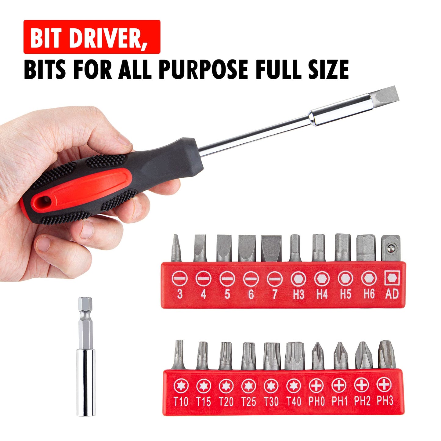 39-Piece Tool Set with Plastic Toolbox