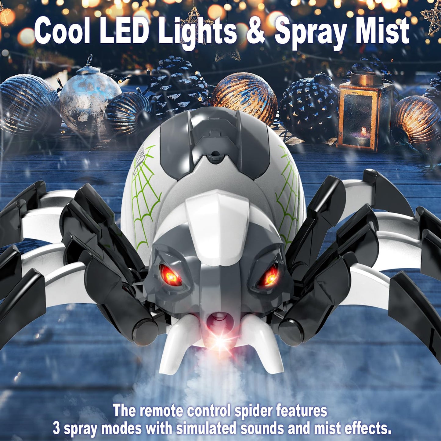 DEERC Remote Control Spider Robot Toy for Kids