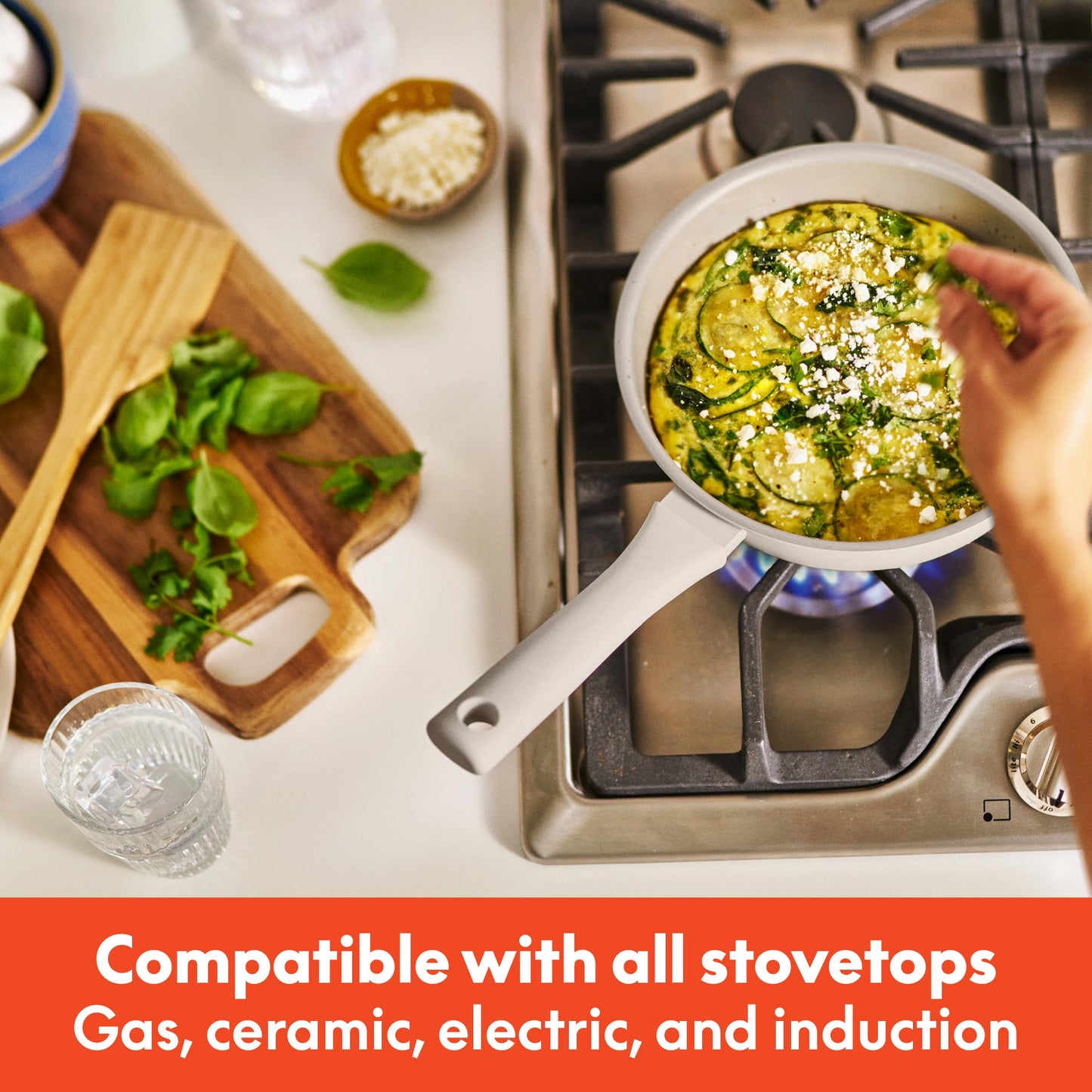 BELLA 7-Piece Nonstick Cookware Set with Lids