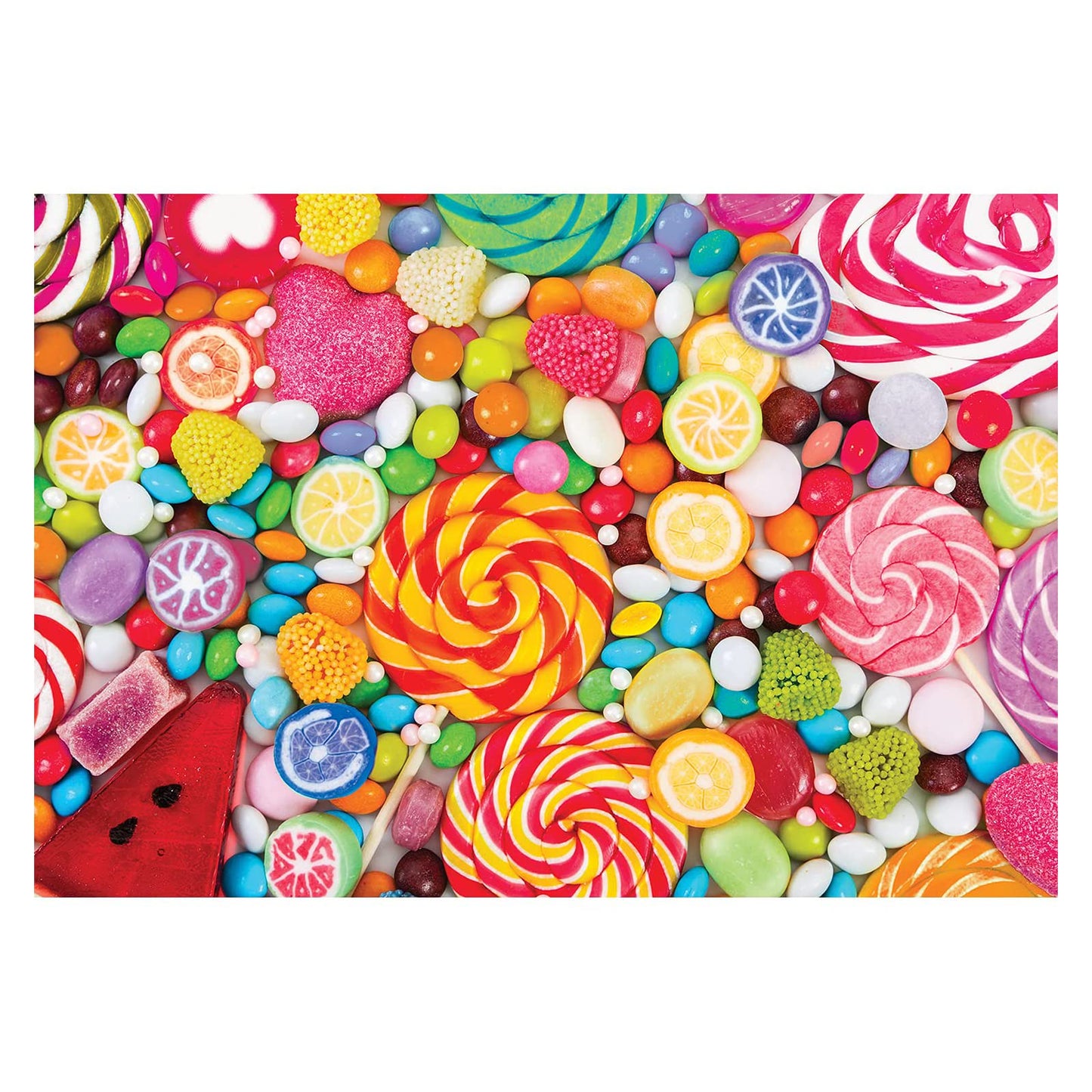 BunMo 1000 Piece Puzzle for Adults - Cascading Candies. Puzzles for Adults 1000 Piece - 1000 Piece Puzzles Have Unique Pieces That Fit Together Perfectly. 1000 Piece Puzzles for Adults.